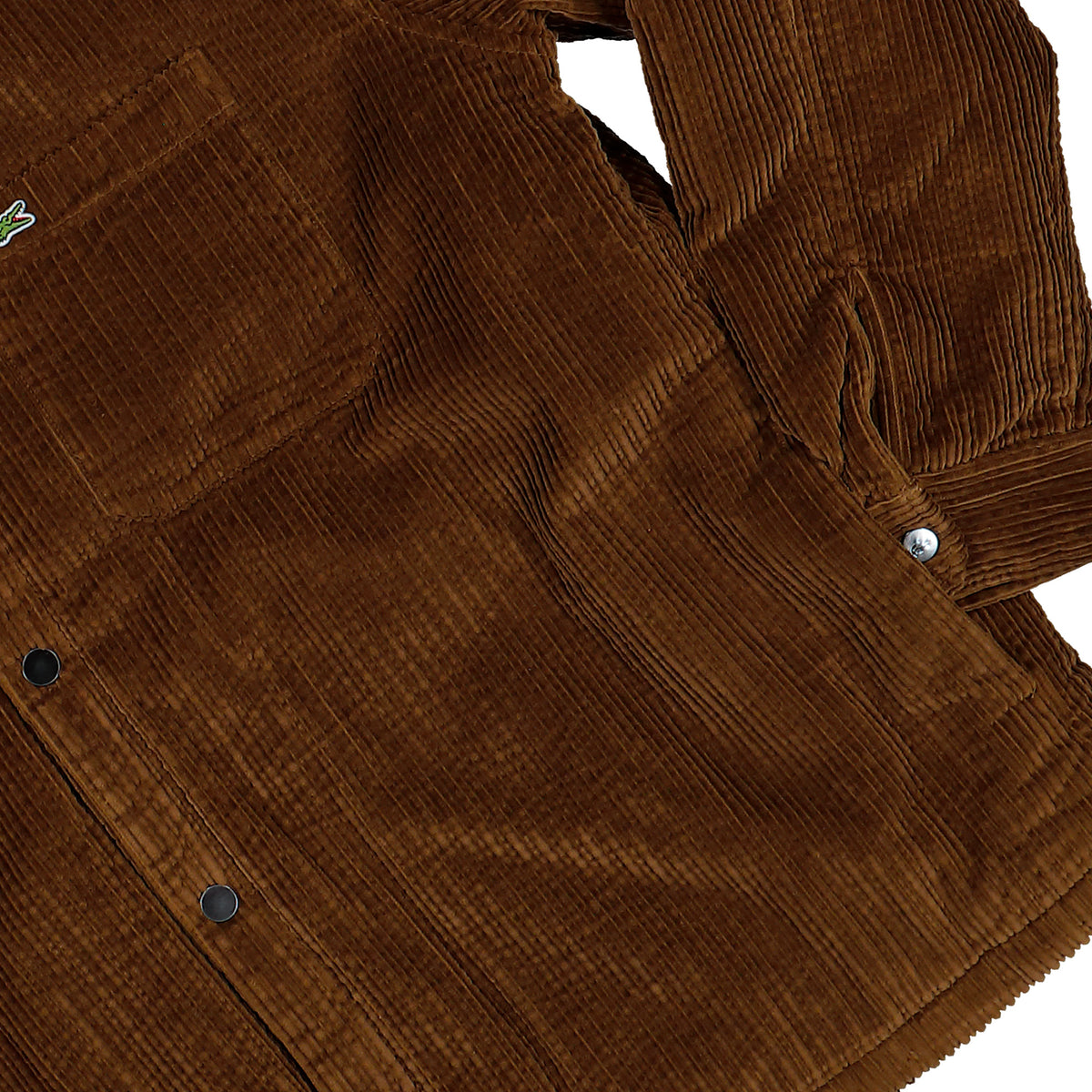 Lacoste Padded Corduroy Overshirt Coffee Brown Jackets CH8840-00 DPD Detail View 1 | Overkill
