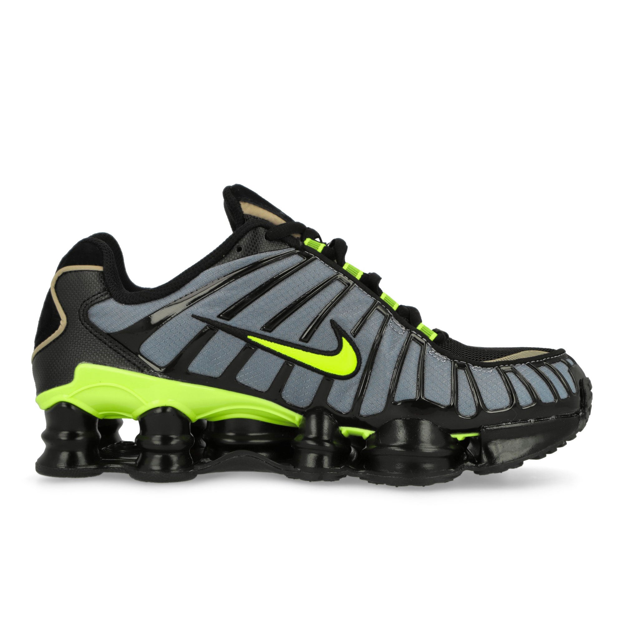 Nike Shox TL Thunderstorm / Volt - Black Low Top Sneakers  Silhouette | Overkill