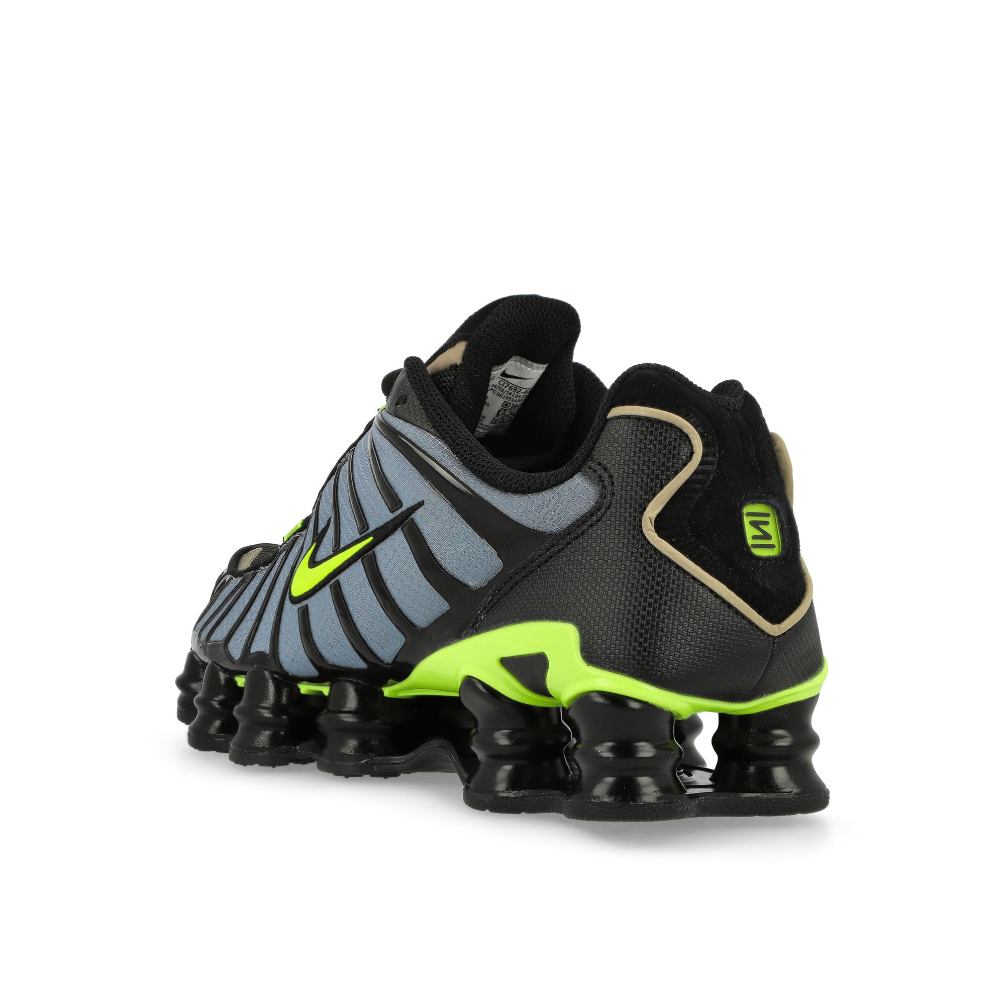 Nike Shox TL Thunderstorm / Volt - Black Low Top Sneakers  Material | Overkill