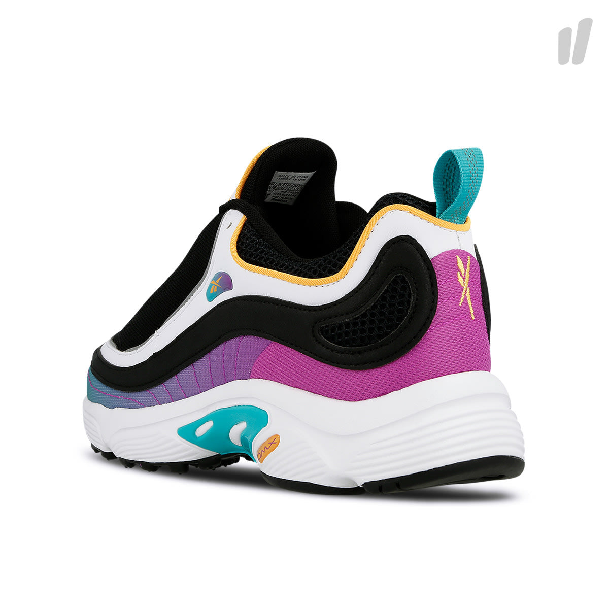 Reebok daytona dmx mu Black-Timless Teal Low Top Sneakers  Material | Overkill