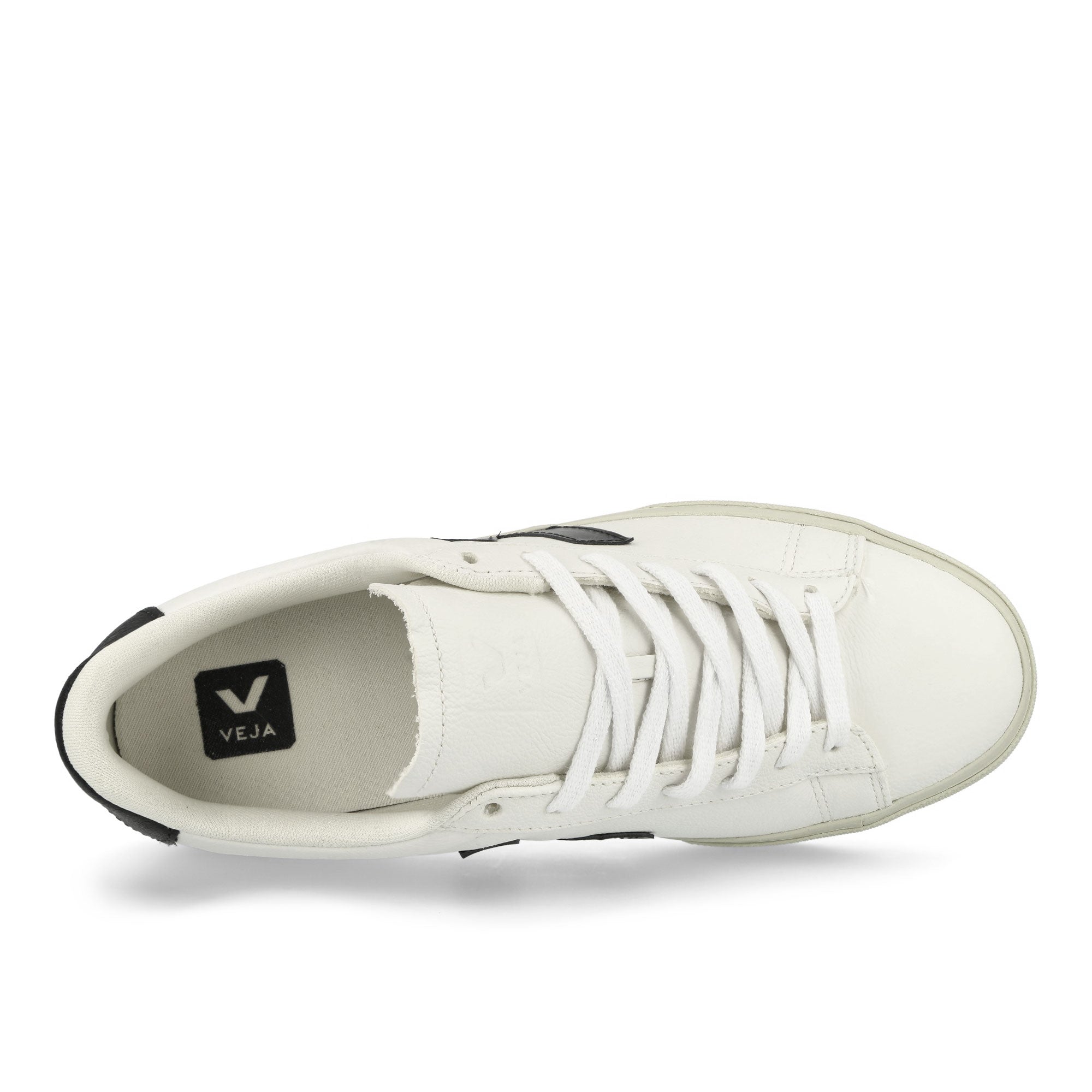 Veja Campo Chromefree Leather Extra White Black Low Top Sneakers  Detailfoto | Overkill