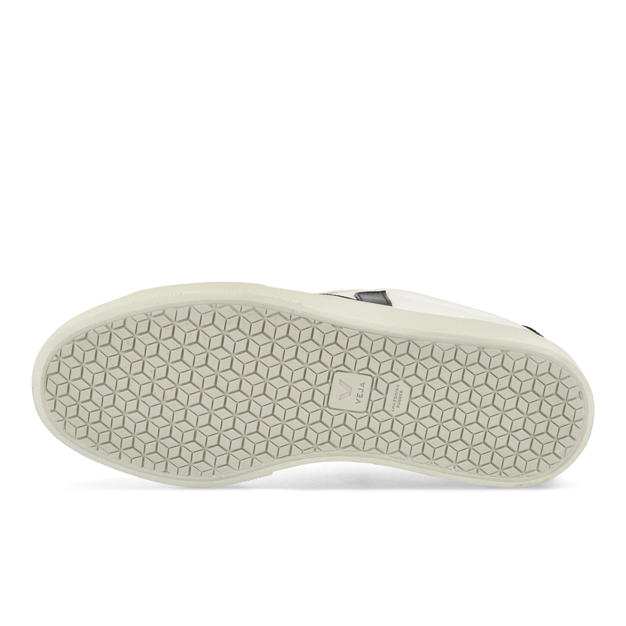 Veja Campo Chromefree Leather Extra White Black Low Top Sneakers  Detail View 1 | Overkill