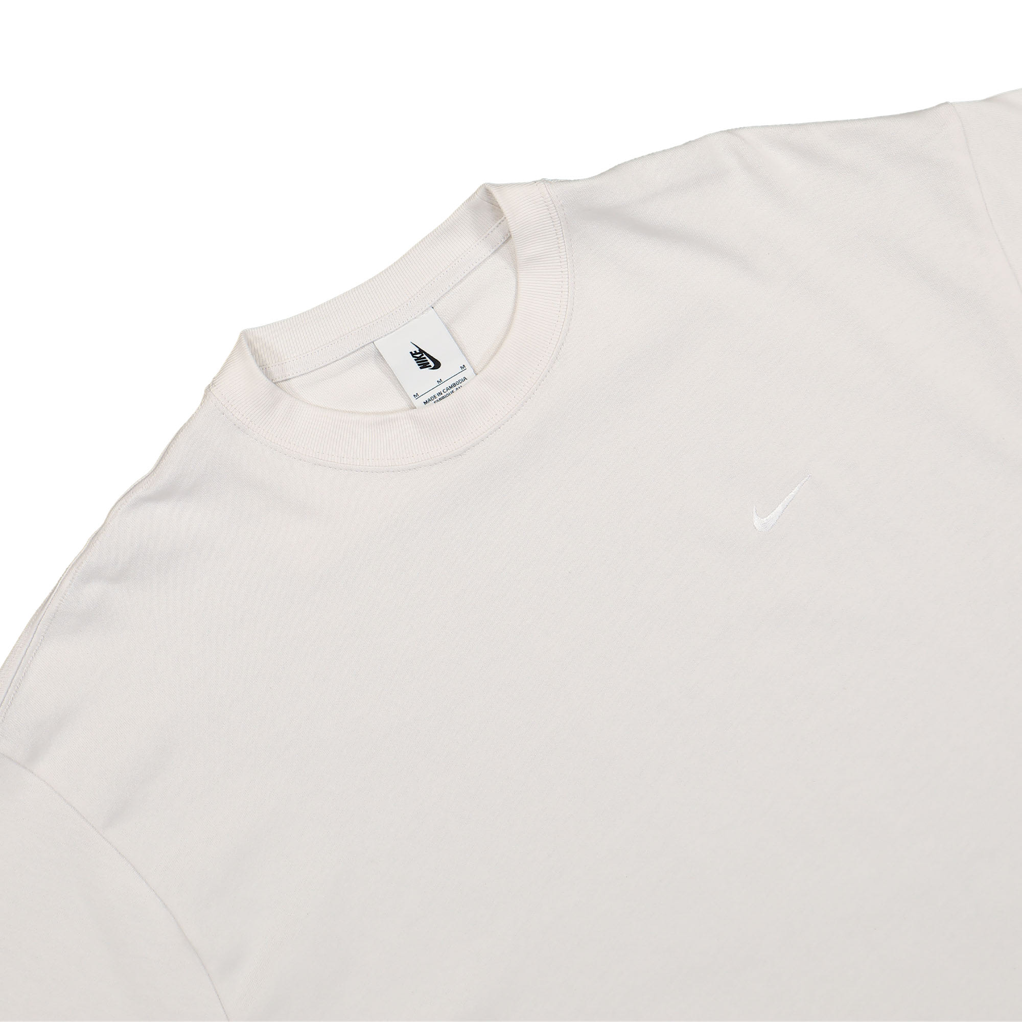 Nike Solo Swoosh SS Knit Tee Phantom / White T-Shirts Close-up | Overkill
