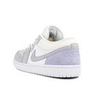 Jordan Air Jordan 1 Low White / Sky Grey - Football Grey Low Top Sneakers  Material | Overkill
