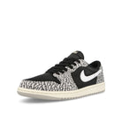 Jordan Air Jordan 1 Retro Low OG Black / Muslin-Tech Grey-White Low Top Sneakers  Close Up | Overkill