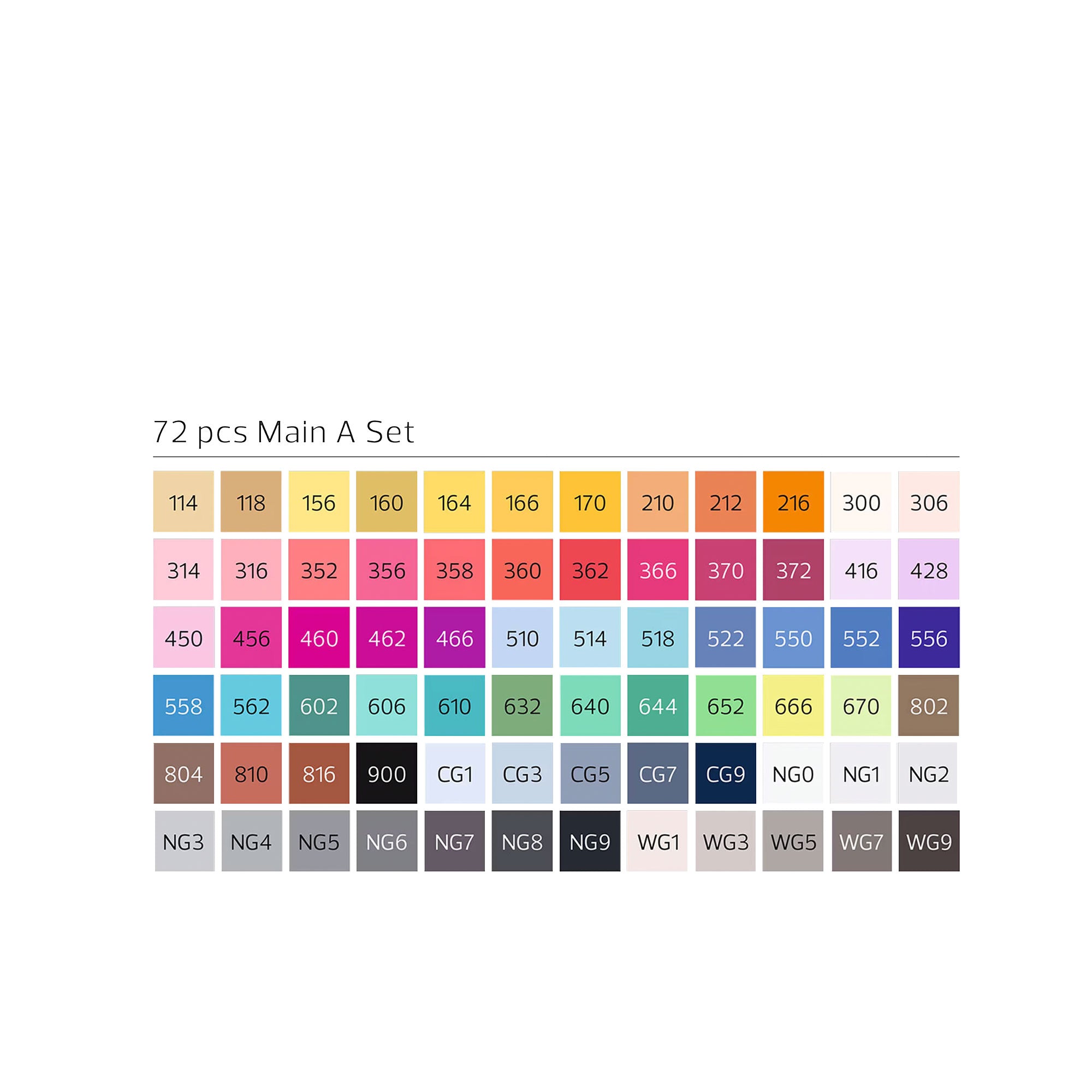 Stylefile Marker 72er Main Set A SFS72MA | OVERKILL