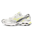 Mizuno Wave Rider 10 White / Sunny Lime / Silver Low Top Sneakers D1GA210411 | Overkill