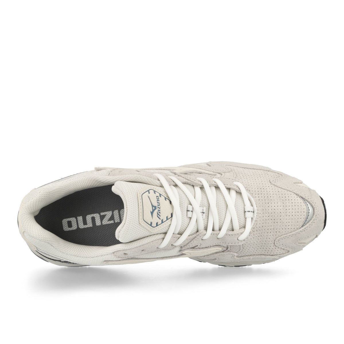 Mizuno Wave Rider 10 Premium White / Vaporous Gray / Tradewinds Low Top Sneakers  Detailfoto | Overkill