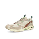 Mizuno Wave Rider 10 Silver Cloud / White Sand / White Low Top Sneakers  Close Up | Overkill