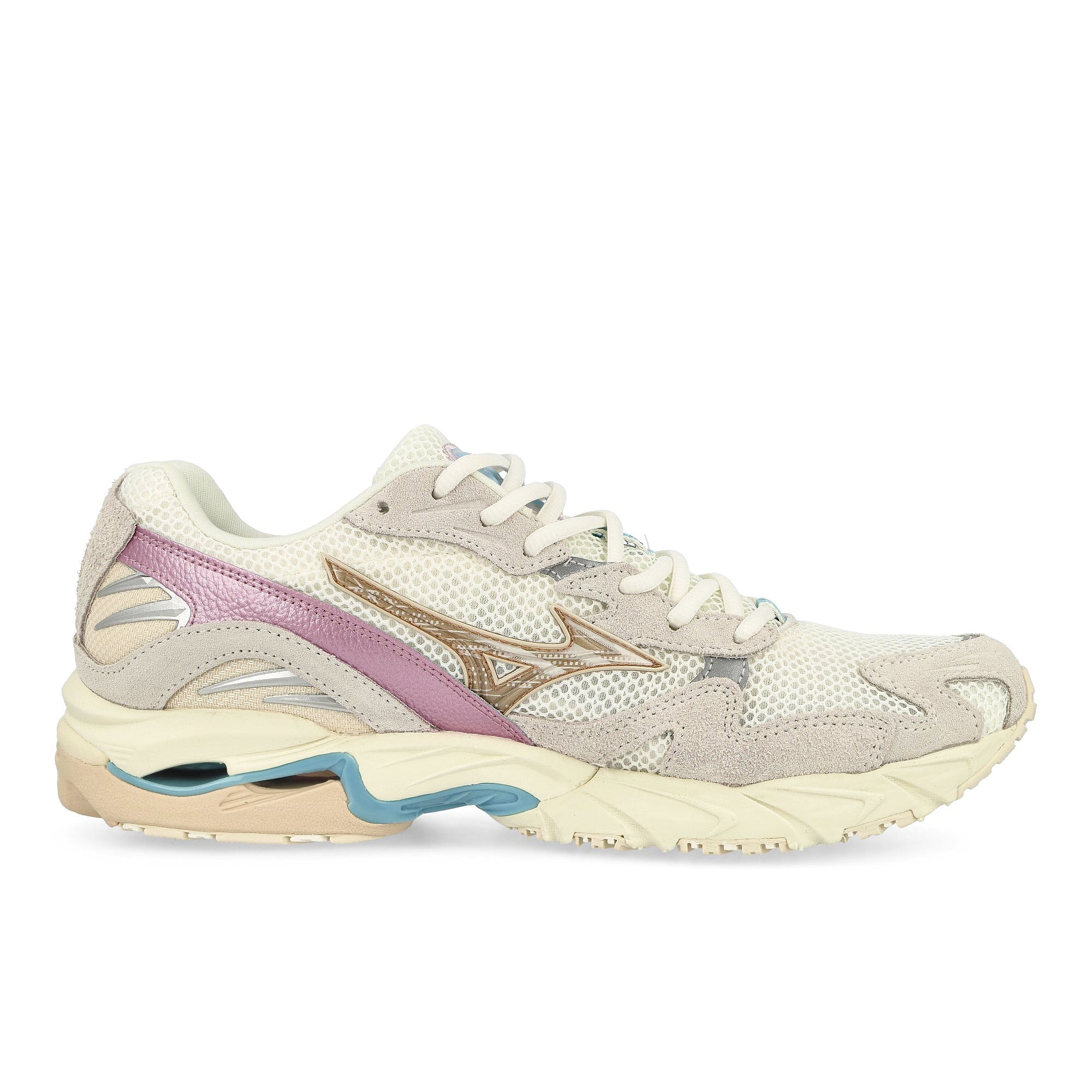 Mizuno Wave Rider 10 White Sand / Shifting Sand / Snow Low Top Sneakers  Silhouette | Overkill