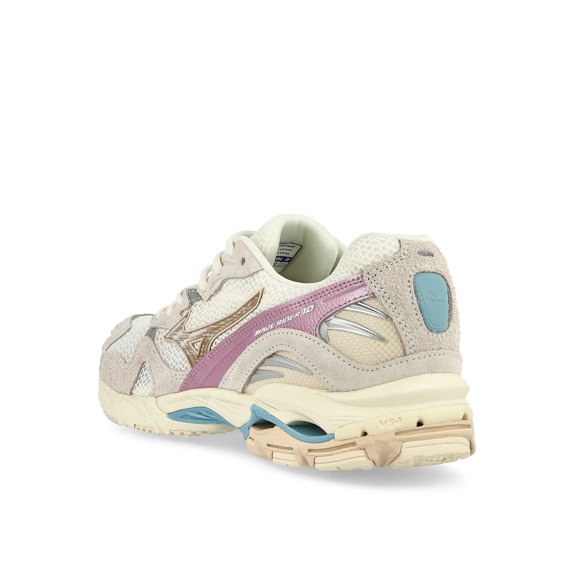 Mizuno Wave Rider 10 White Sand / Shifting Sand / Snow Low Top Sneakers  Material | Overkill