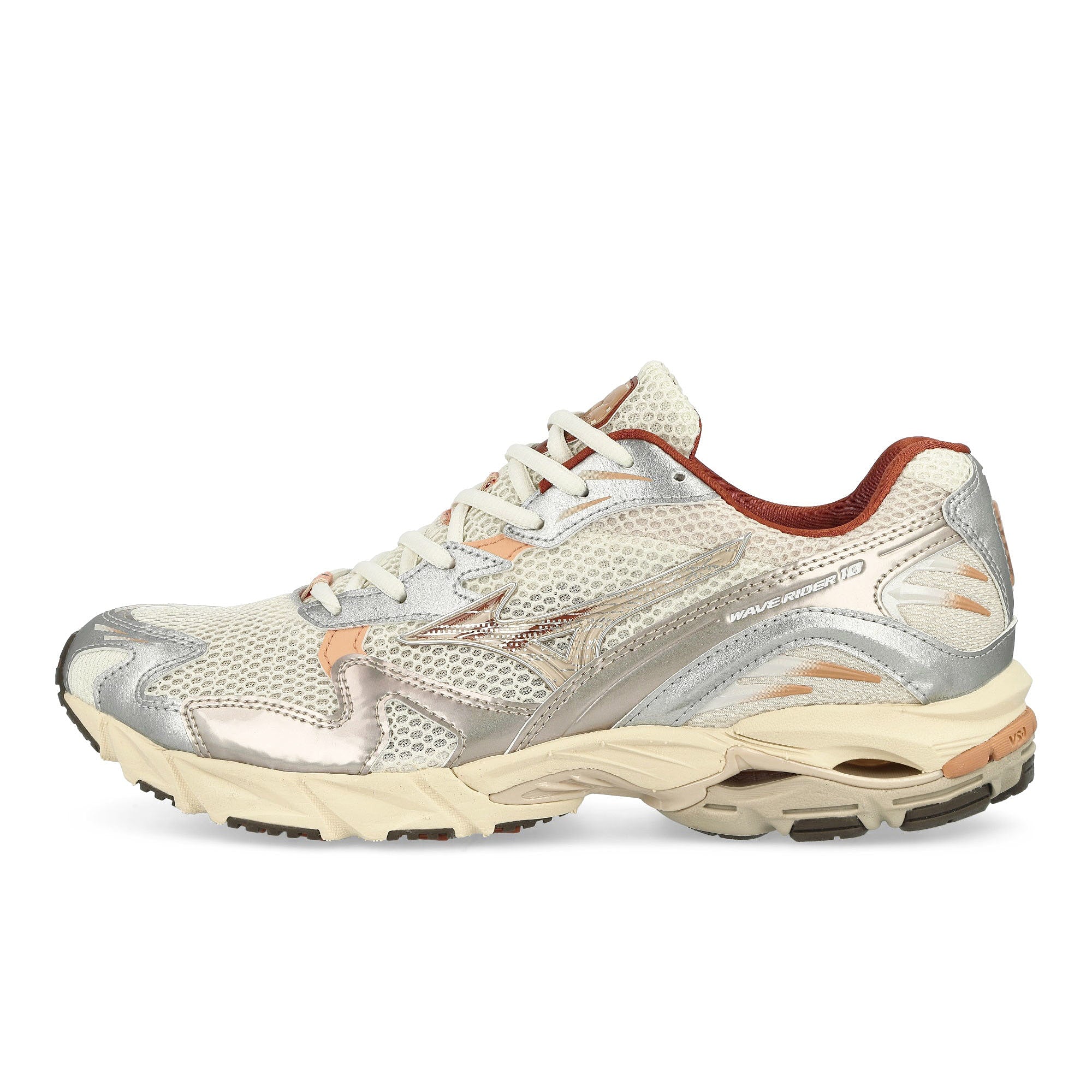 Mizuno Wave Rider 10 Shifting Sand / Shifting Sand / Snow White Low Top Sneakers D1GA243102 | Overkill