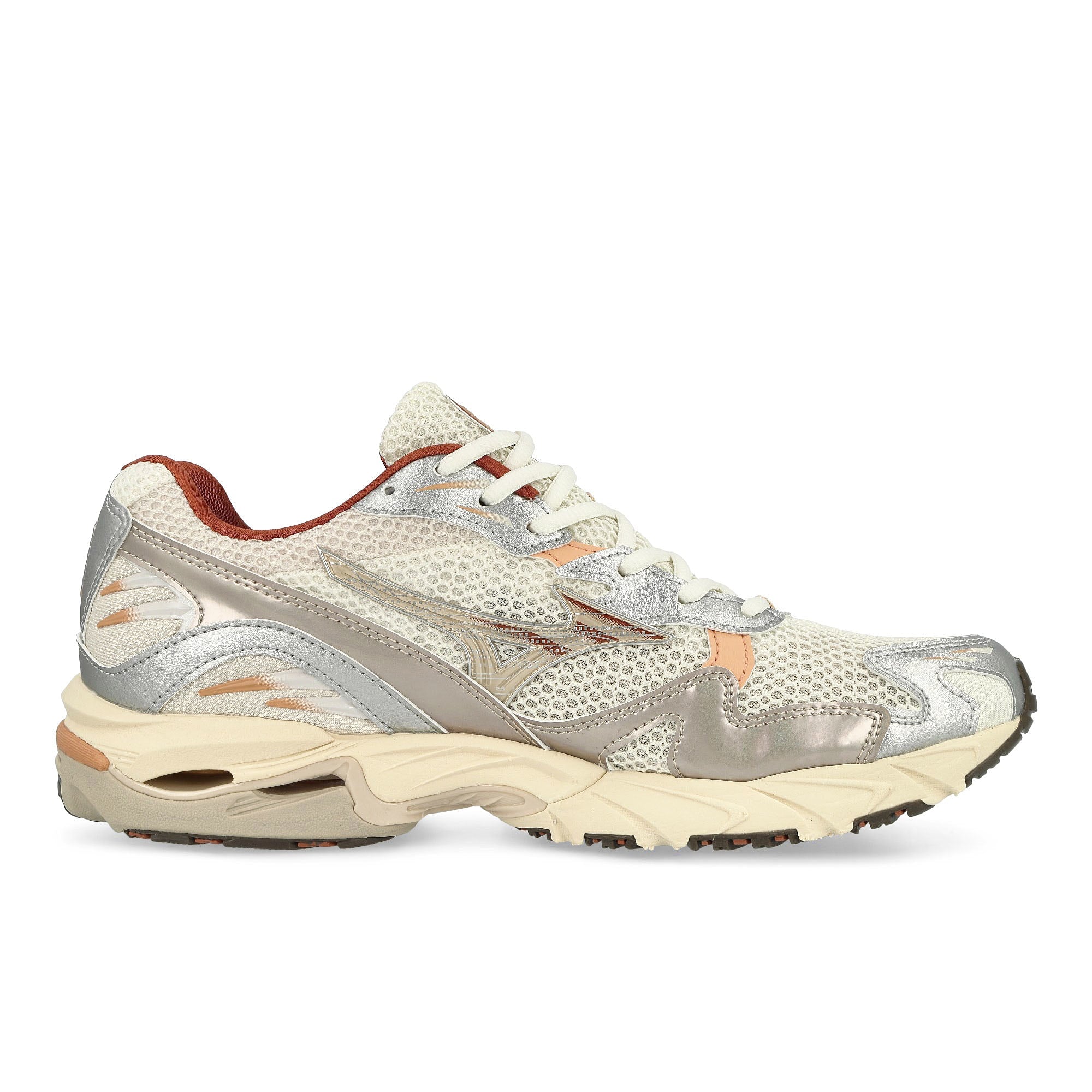 Mizuno Wave Rider 10 Shifting Sand / Shifting Sand / Snow White Low Top Sneakers  Silhouette | Overkill