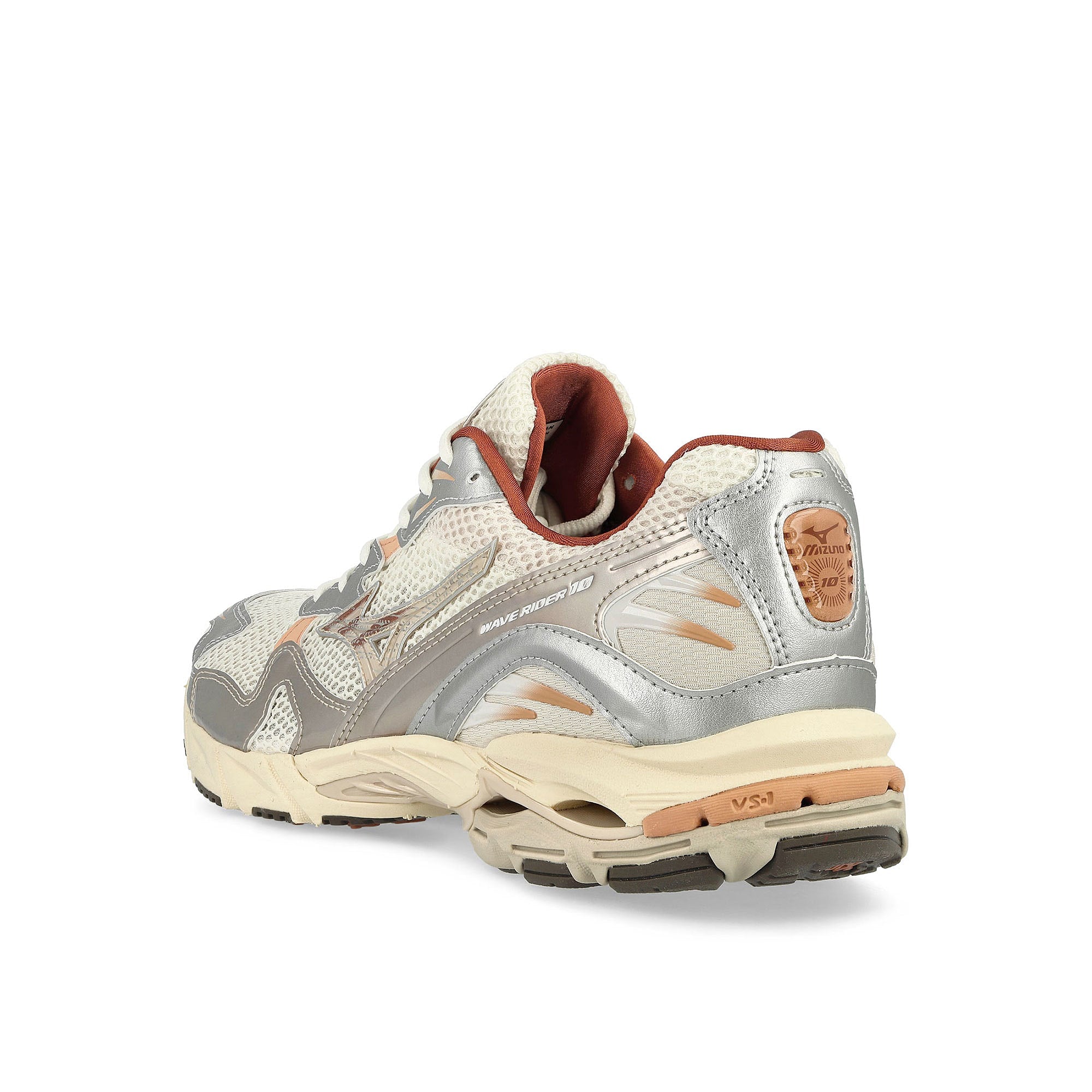 Mizuno Wave Rider 10 Shifting Sand / Shifting Sand / Snow White Low Top Sneakers  Material | Overkill