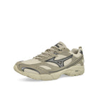 Mizuno MXR Tech Silver Cloud / Metallic Gray / V.Khaki Low Top Sneakers  Close Up | Overkill