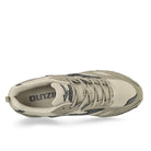 Mizuno MXR Tech Silver Cloud / Metallic Gray / V.Khaki Low Top Sneakers  Detailfoto | Overkill