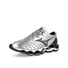 Mizuno Wave Prophecy Morelia Neo Silver / Black Low Top Sneakers D1GA255103 Close-up | Overkill
