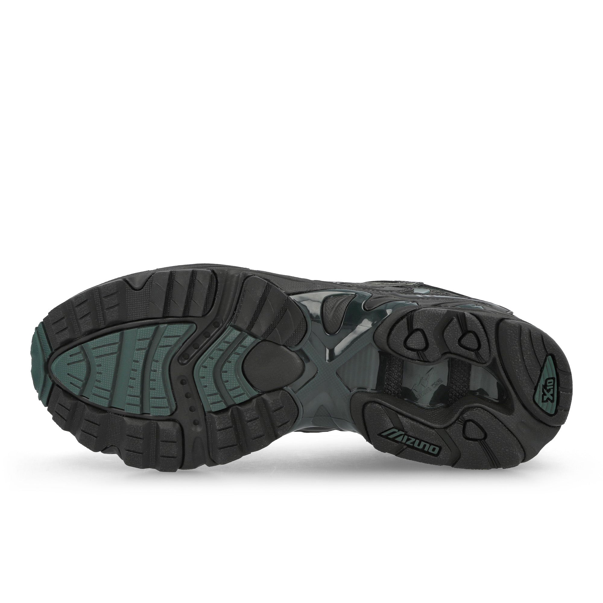 Mizuno Wave MG4 LS Dark Grey / Green Sneaker D1GA260B01 Detail View 1 | Overkill
