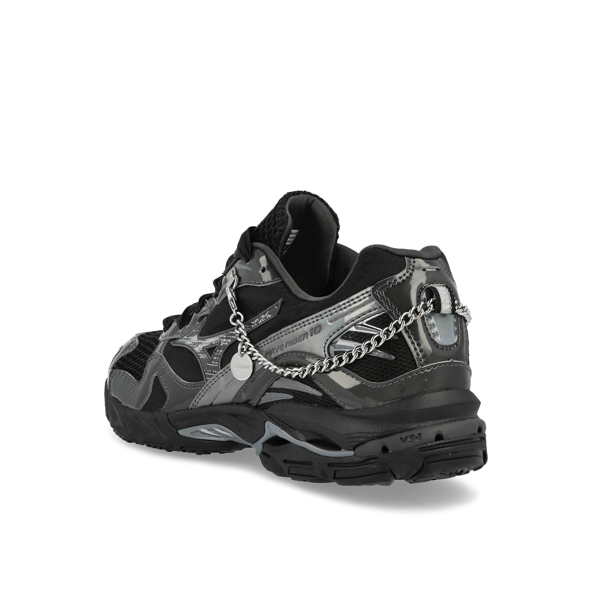 Mizuno Wave Rider 10 Jewels Black / Black Sand / Quiet Shade Sneaker D1GA260E02 Material | Overkill
