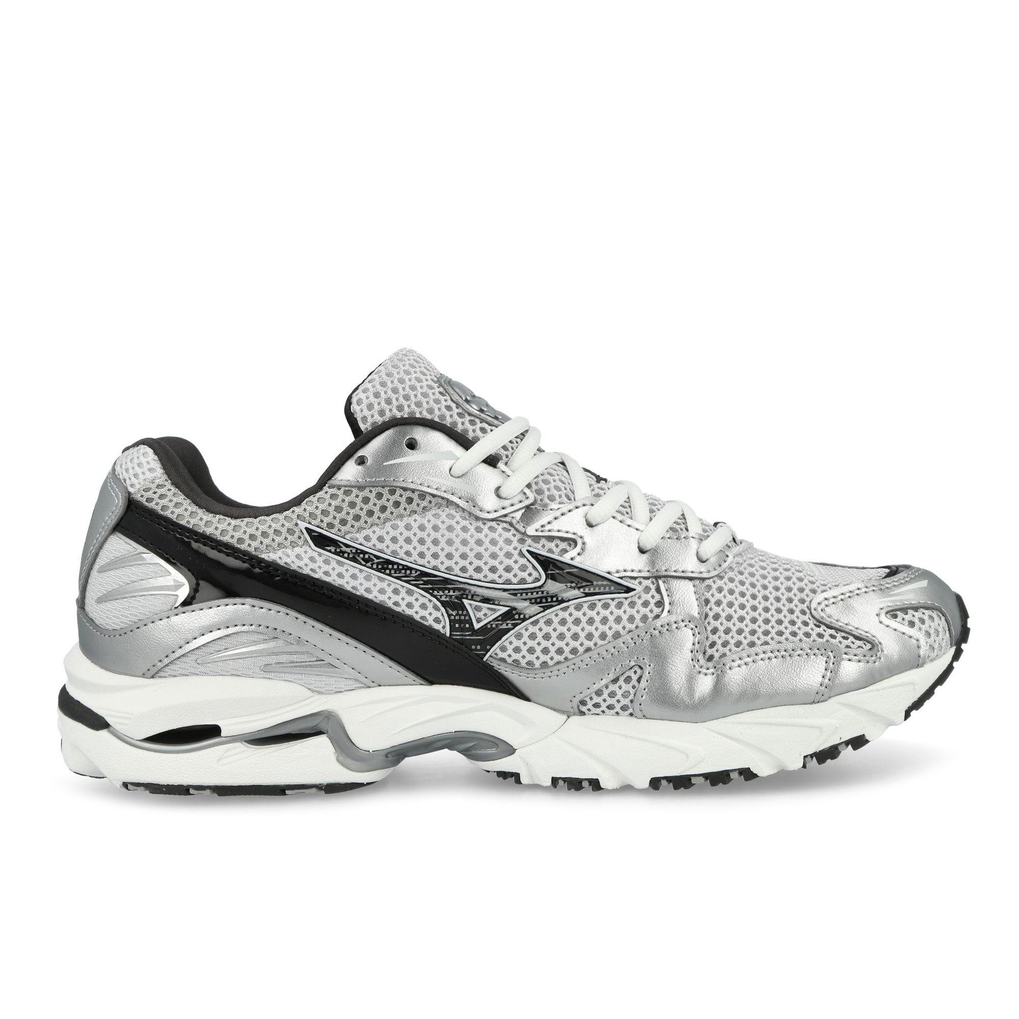 Mizuno Wave Rider 10 Cloudscape / Black Sand / Harbor Mist Low Top Sneakers D1GA261D06 Silhouette | Overkill
