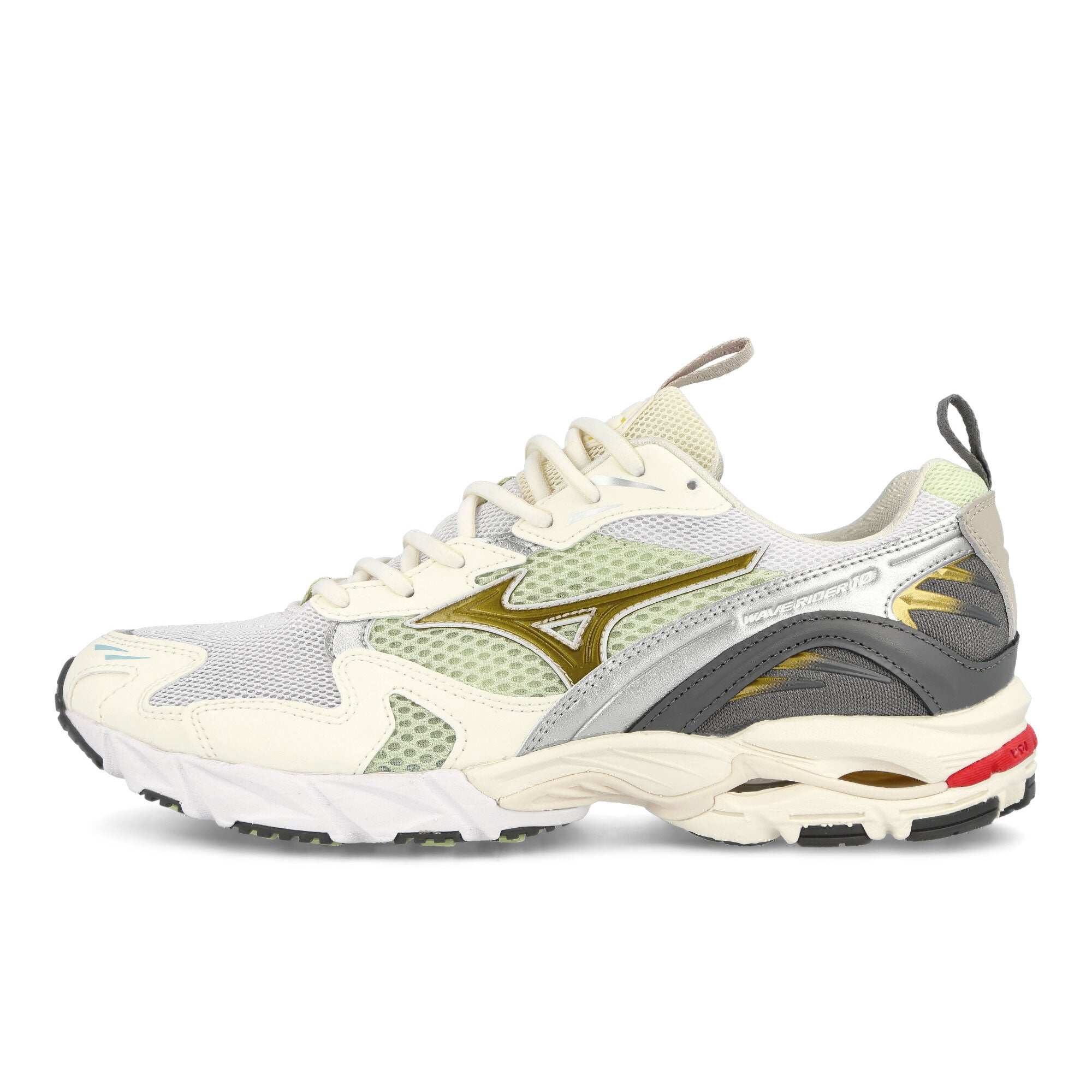 Mizuno Wave Rider 10 White / Silver Cloud / Sunstruck Low Top Sneakers D1GA331201 | Overkill