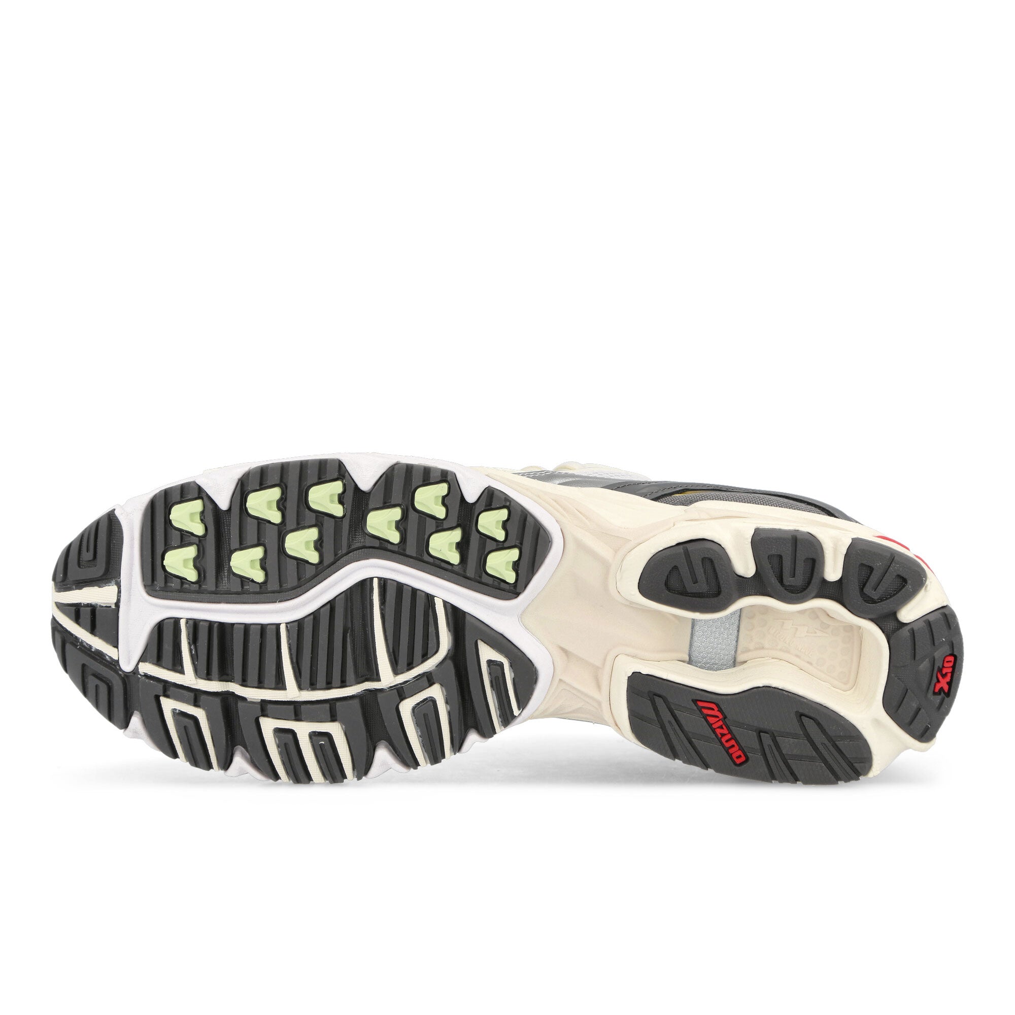 Mizuno Wave Rider 10 White / Silver Cloud / Sunstruck Low Top Sneakers  Detail View 1 | Overkill