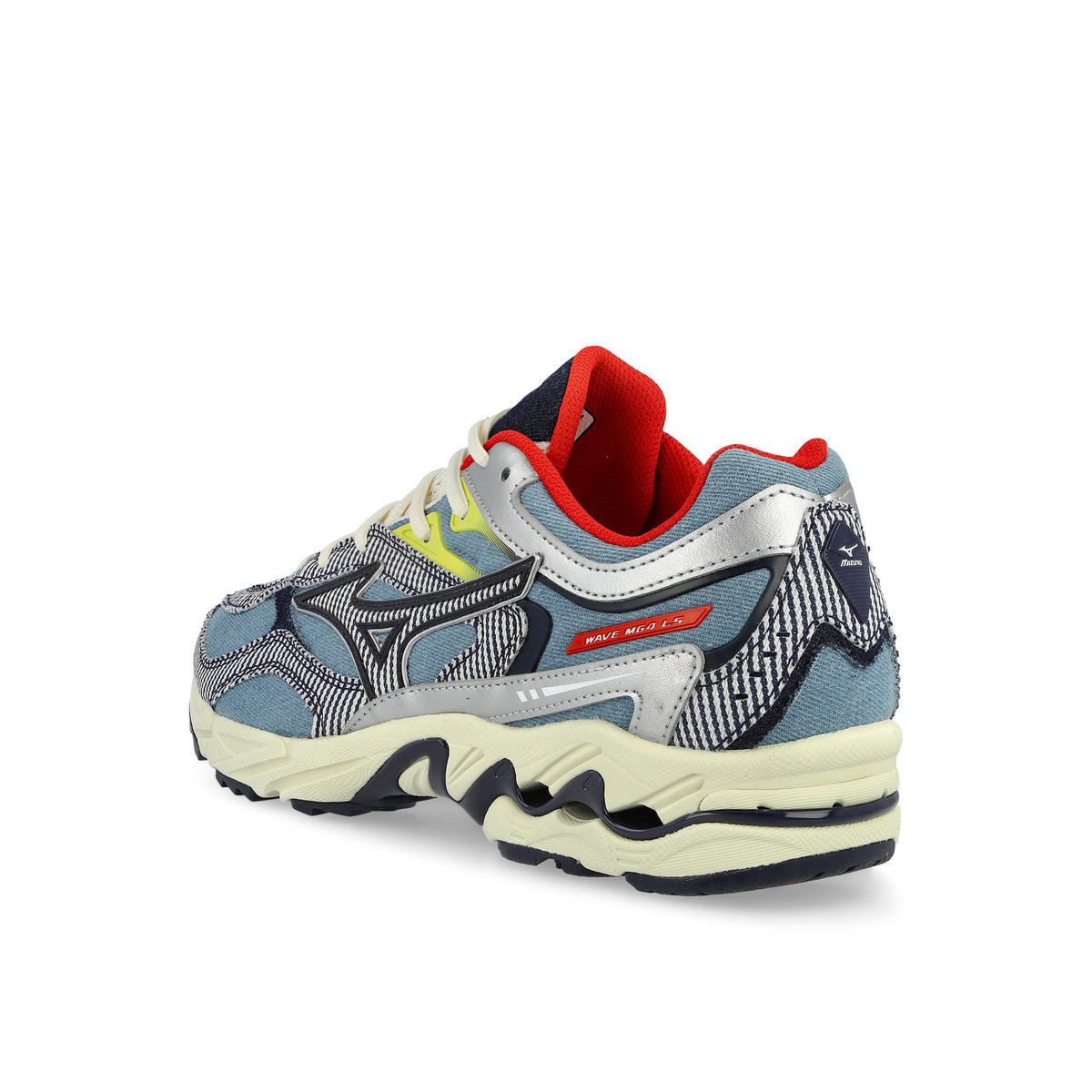 Sean Wotherspoon x Mizuno Wave MG4 LS Light Blue / Off White / Red Low Top Sneakers D1GD263101 Material | Overkill
