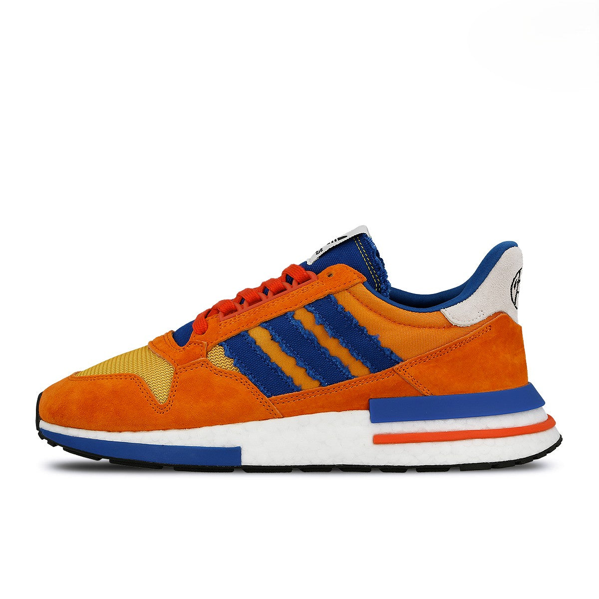 Dragon Ball Z x adidas ZX 500 RM Son Goku Orange / Collegiate Royal / Hi-Res Red Low Top Sneakers D97046 | Overkill