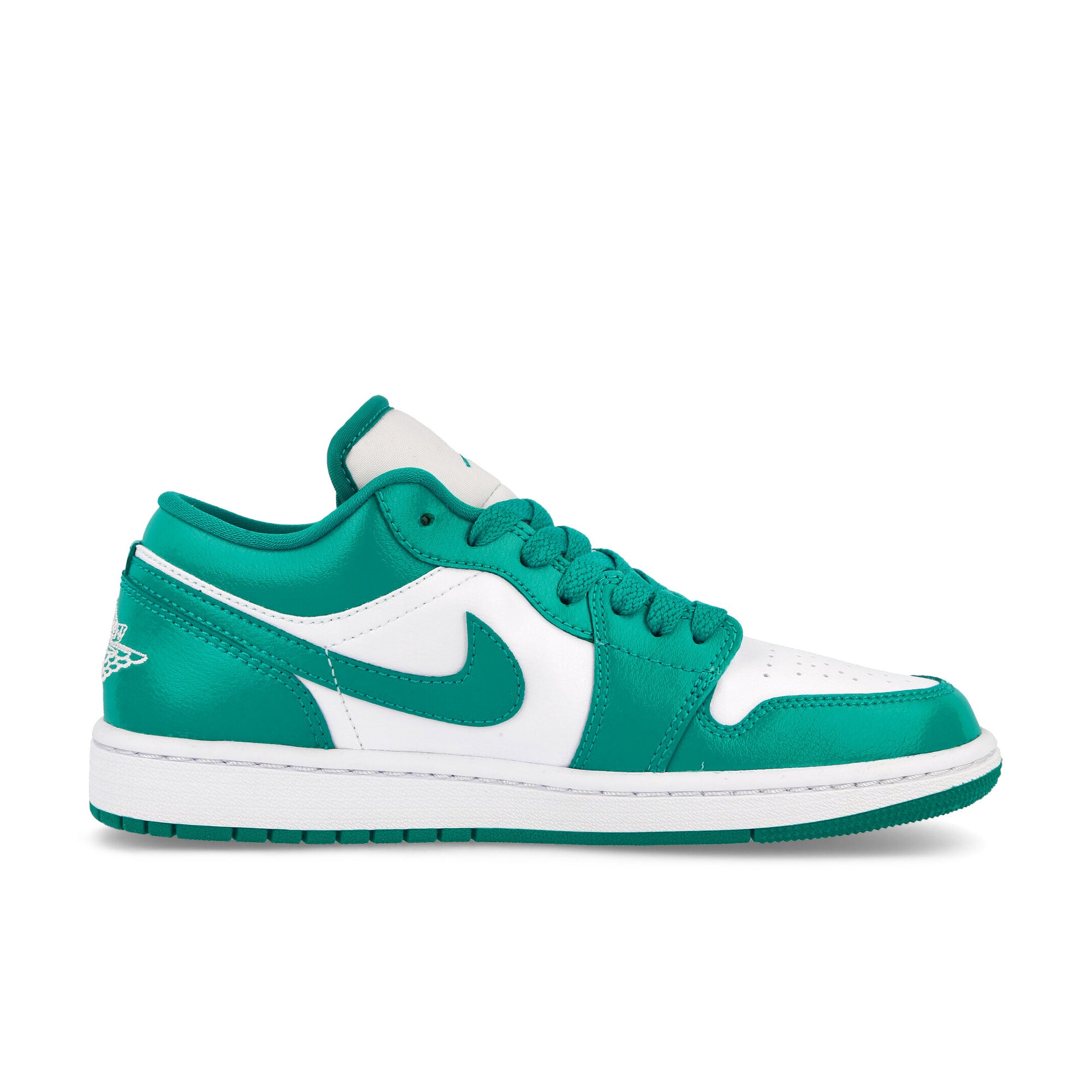 Jordan Wmns Air Jordan 1 Low White / New Emerald - White Low Top Sneakers  Silhouette | Overkill