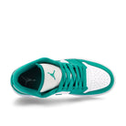Jordan Wmns Air Jordan 1 Low White / New Emerald - White Low Top Sneakers  Detailfoto | Overkill