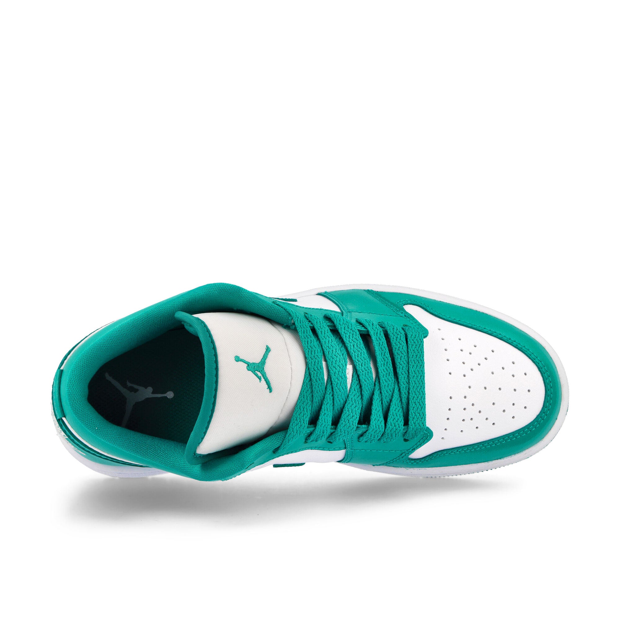 Jordan Wmns Air Jordan 1 Low White / New Emerald - White Low Top Sneakers  Detailfoto | Overkill