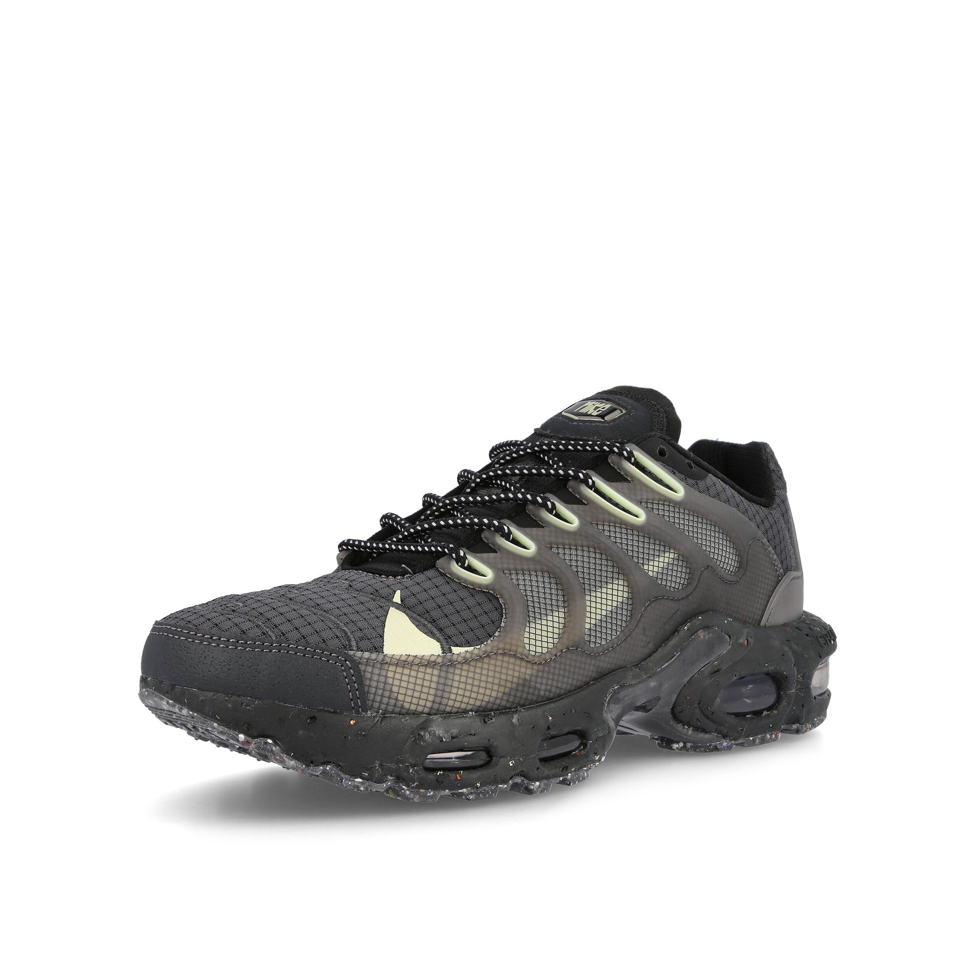 Nike air max terrascape plus Black-Lime - Anthracite - Dark Smoke Grey Low Top Sneakers  Close Up | Overkill