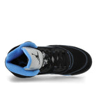 Air Jordan 5 Black Carolina Black / University Blue - White High Top Sneakers 305381 007 Detailfoto | Overkill