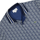 Lacoste Paris Jacquard Monogram Poloshirt Navy / White Polo Shirts Close-up | Overkill