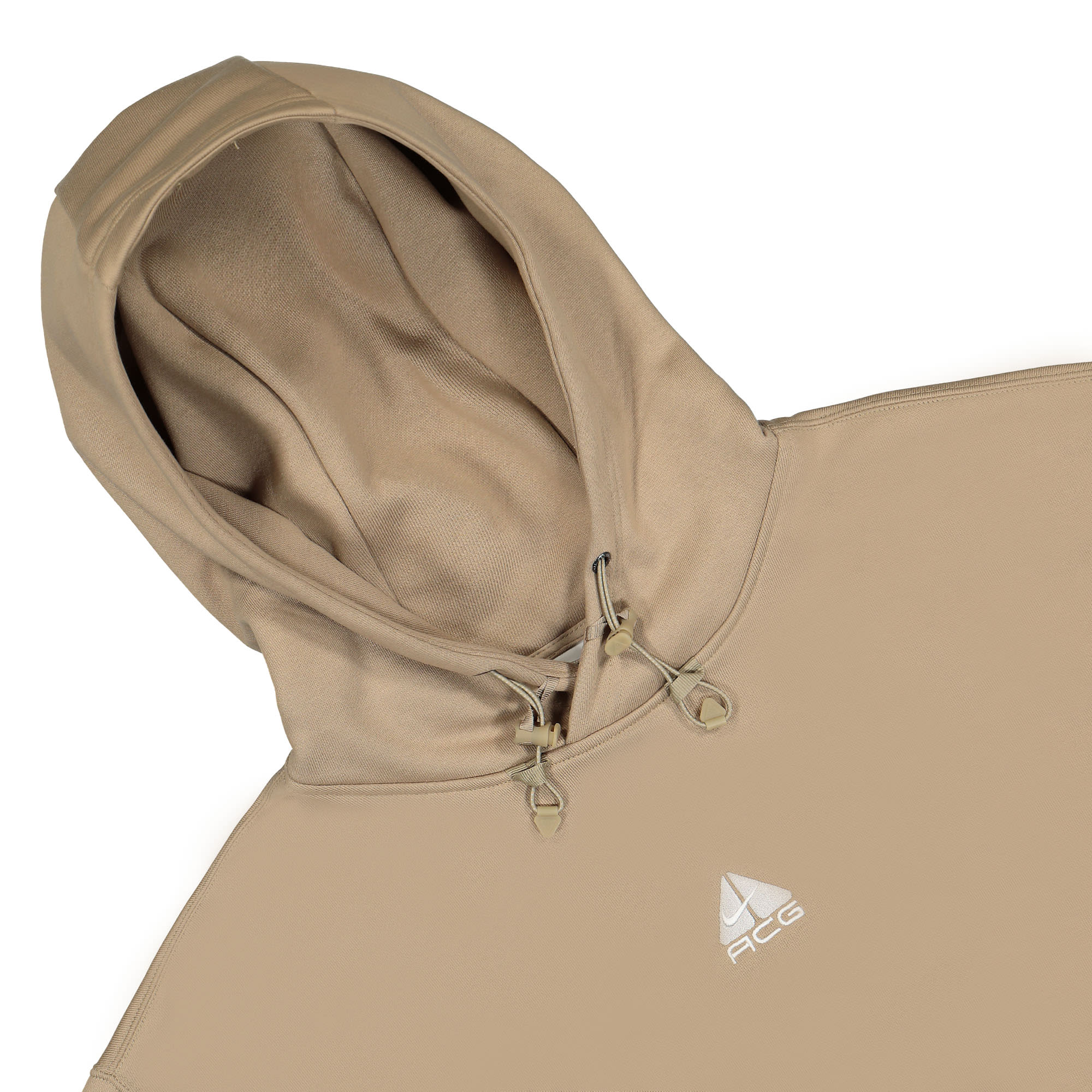 Nike ACG Therma Fit Tuff Fleece Pullover Hoodie Khaki / Khaki Hoodies Close-up | Overkill