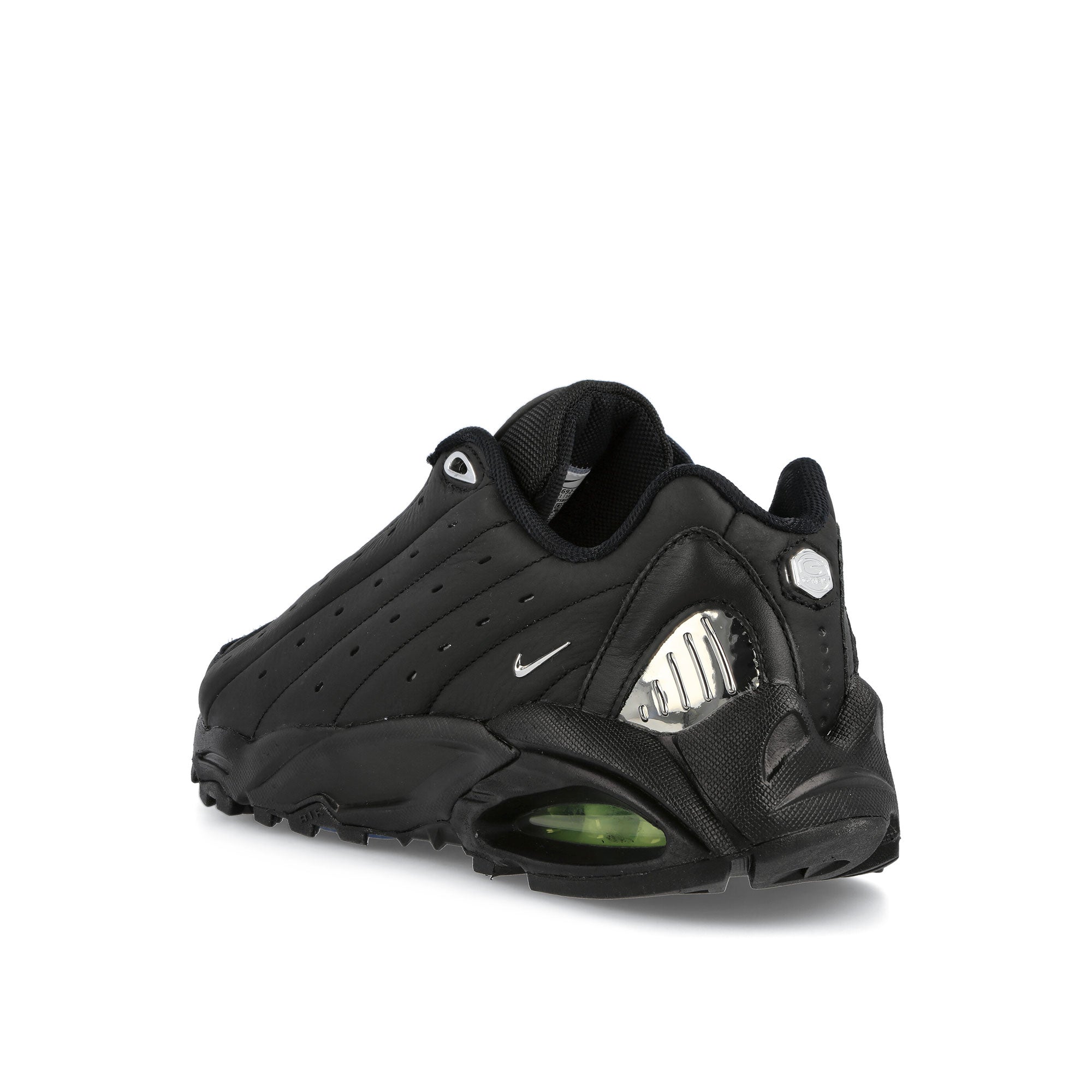 Nike Hot Step Air Terra Black / Chrome - Bright Cactus  Close-up | Overkill
