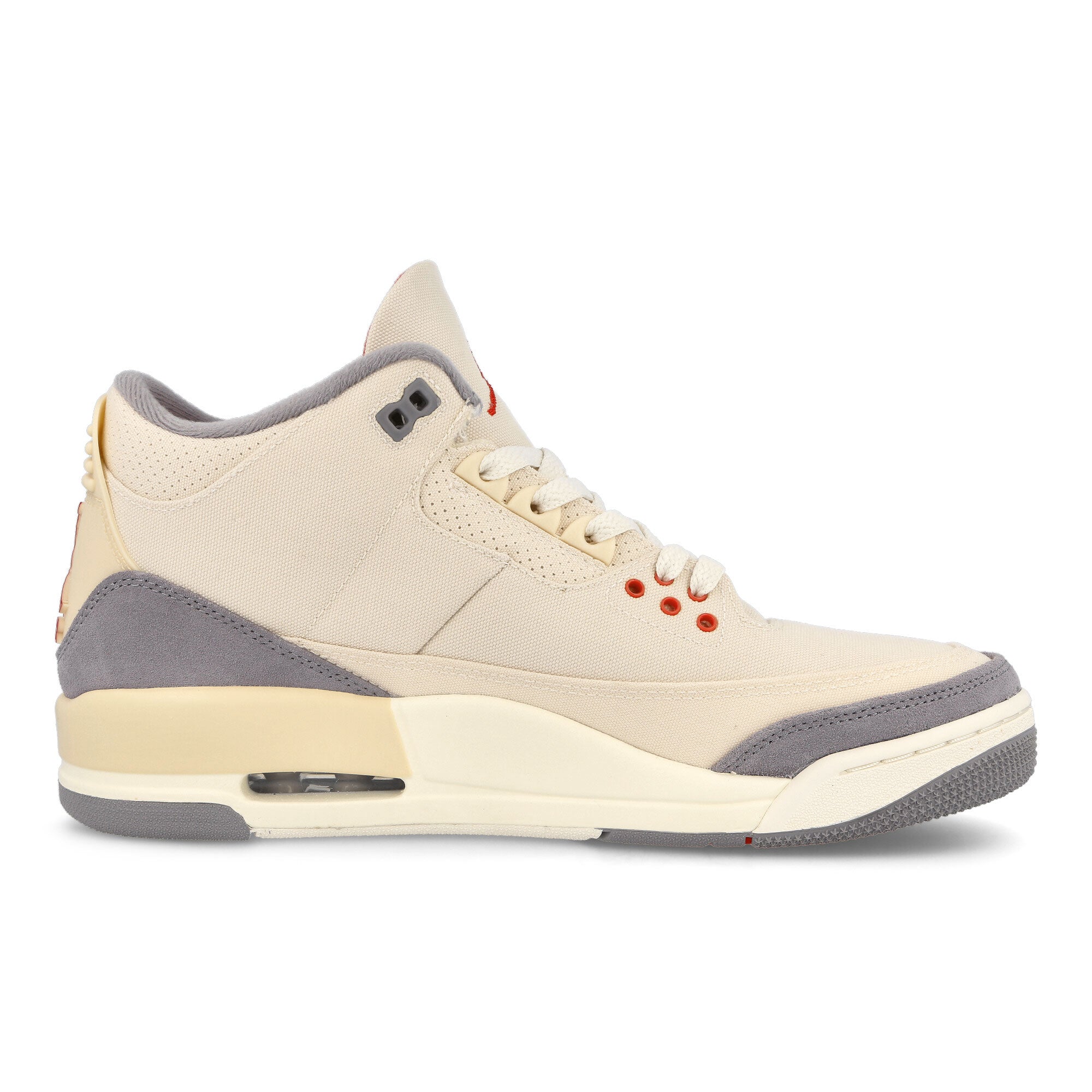 Jordan Air Jordan 3 Retro SE Muslin / University Red - Cement Grey - Sail   Material | Overkill