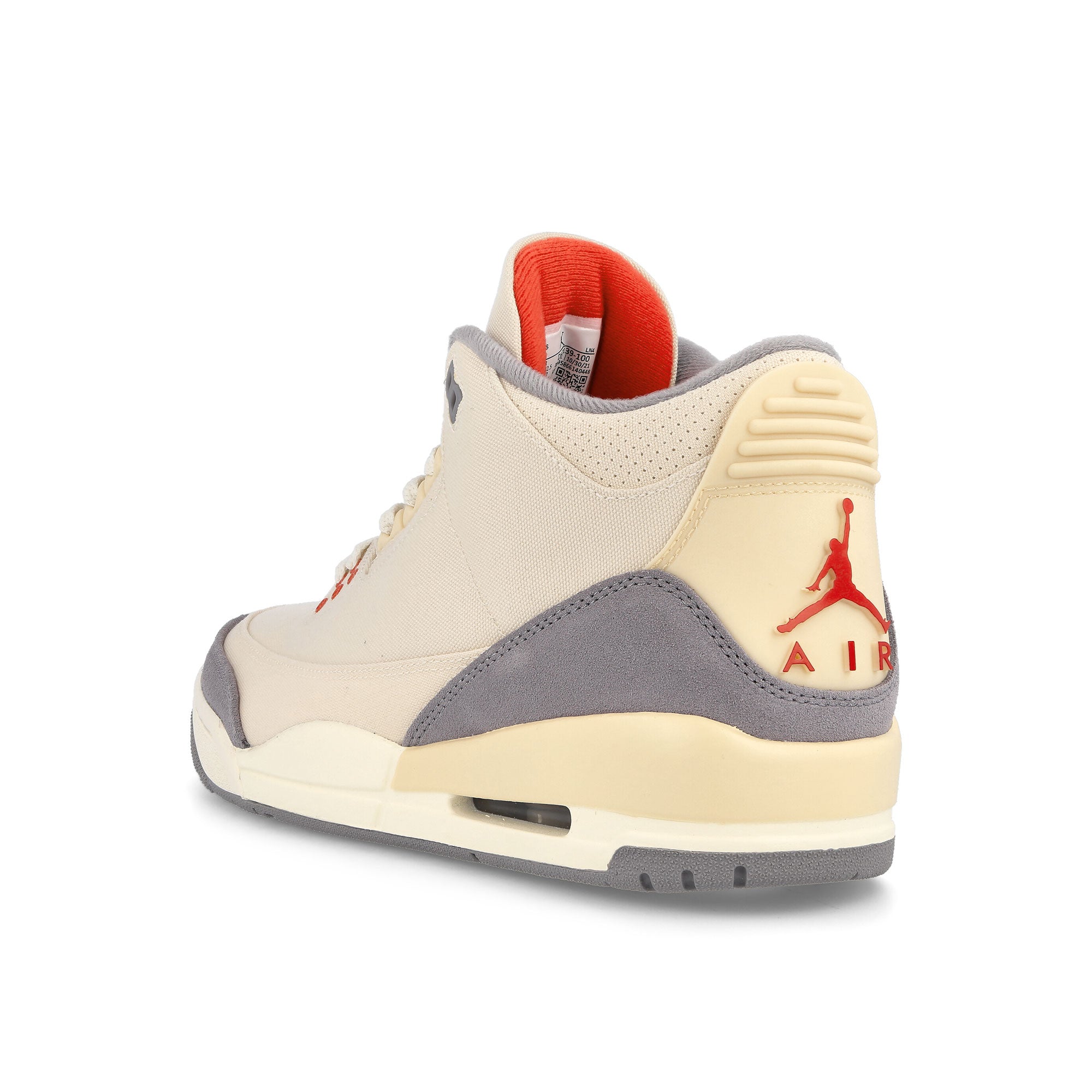 Jordan Air Jordan 3 Retro SE Muslin / University Red - Cement Grey - Sail  Close-up | Overkill
