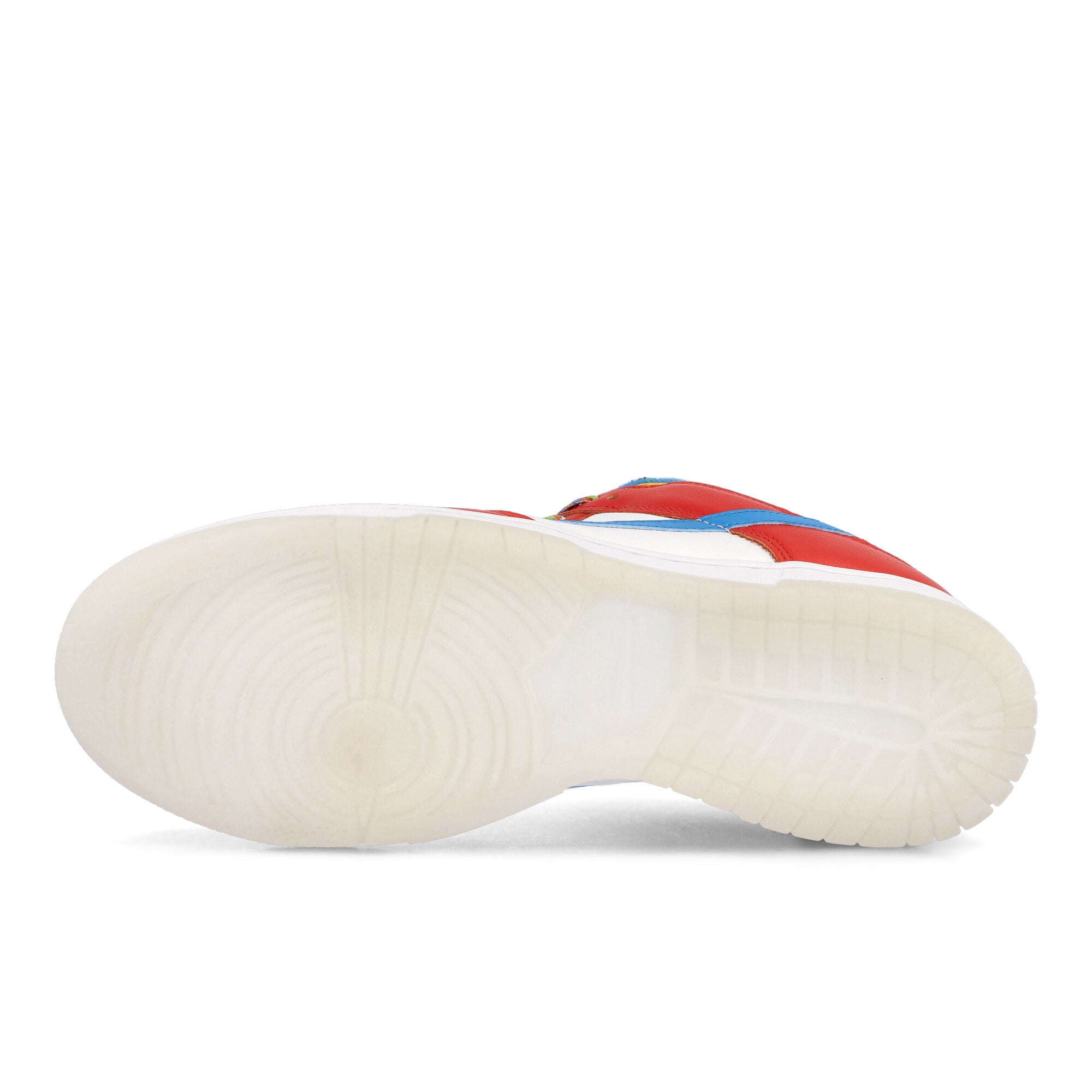 Nike LeBron James x Nike Dunk Low QS Habanero Red / Laser Blue - White Low Top Sneakers  Detail View 1 | Overkill