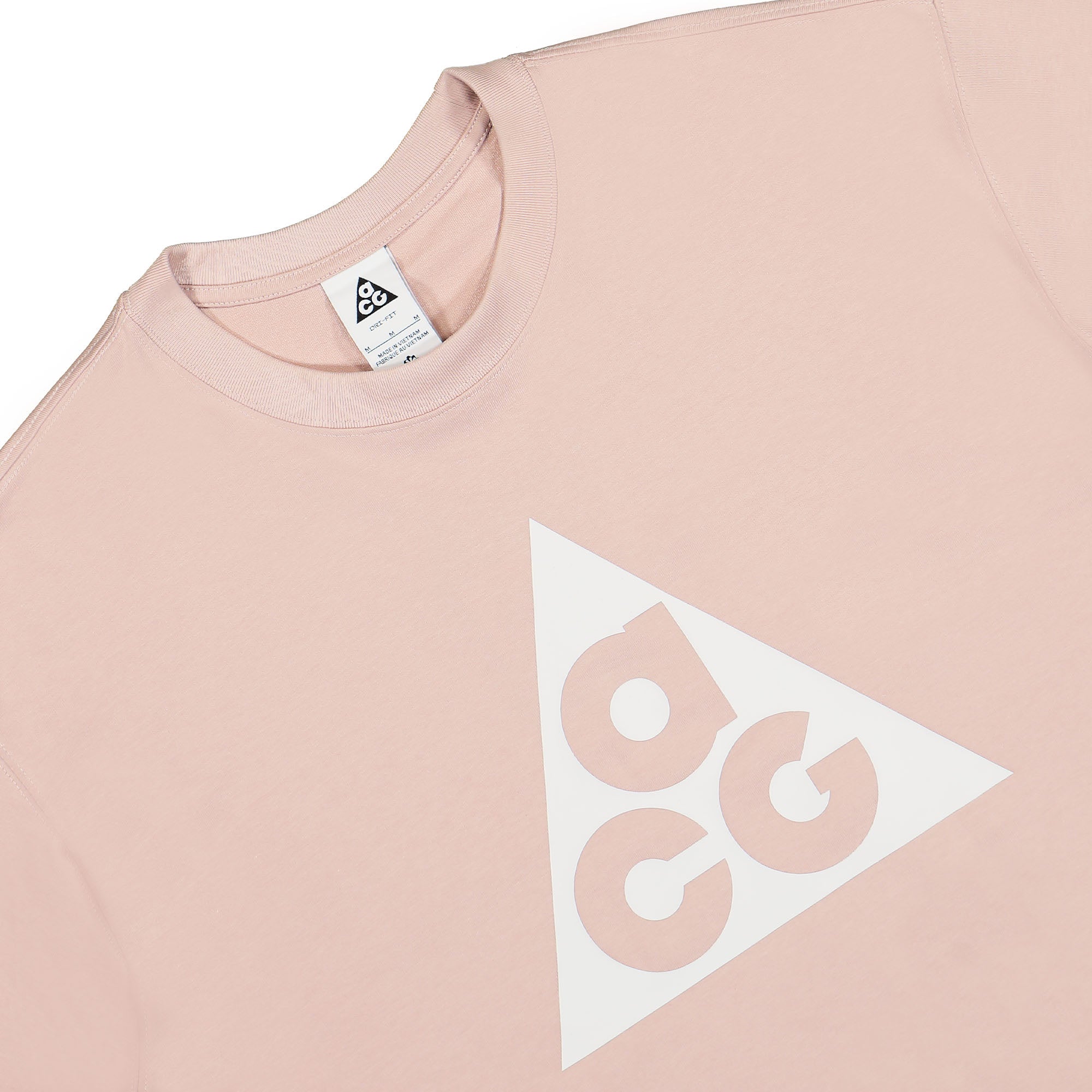 Nike ACG Short Sleeve T-Shirt Pink Oxford T-Shirts Close-up | Overkill