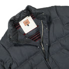 Dickies Lucas Waxed Puffer Jacket Charcoal Grey Puffer Jackets Close-up | Overkill