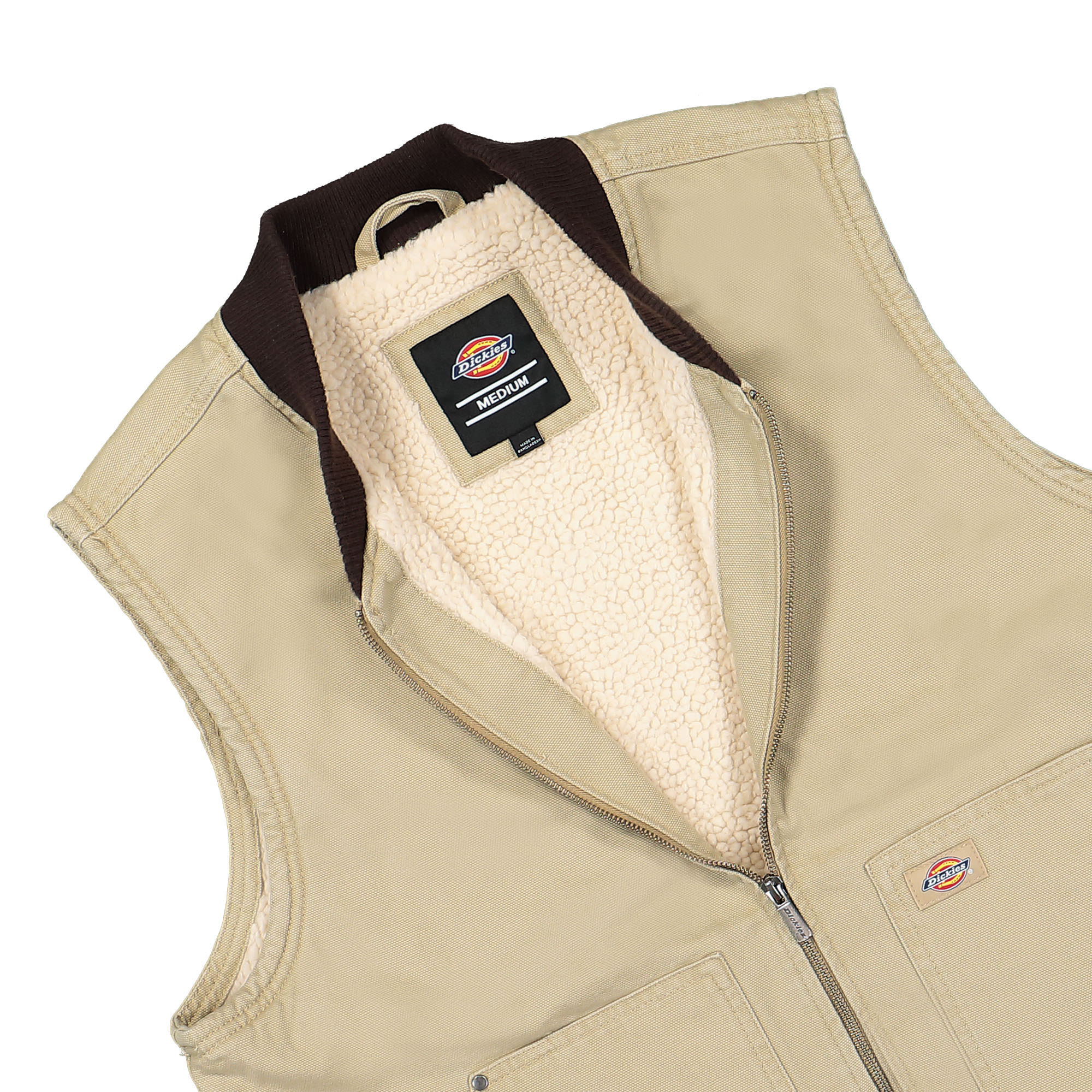 Dickies Duck Canvas Vest Desert Vests Close-up | Overkill