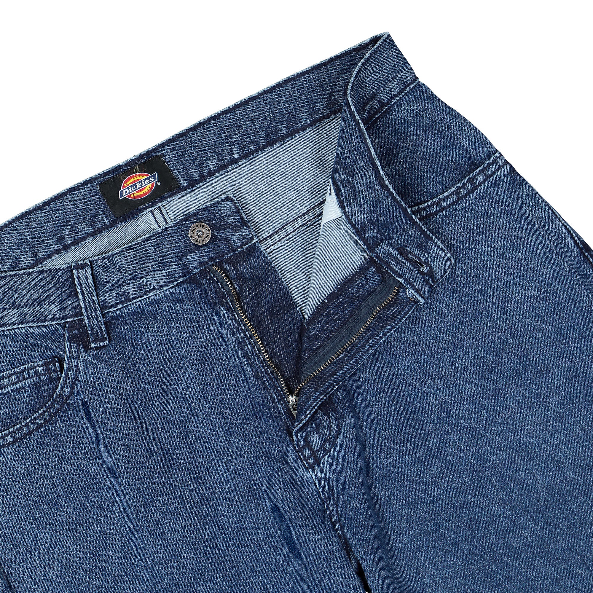 Dickies Double Knee Denim Pant Classic Blue Jeans Detailfoto | Overkill