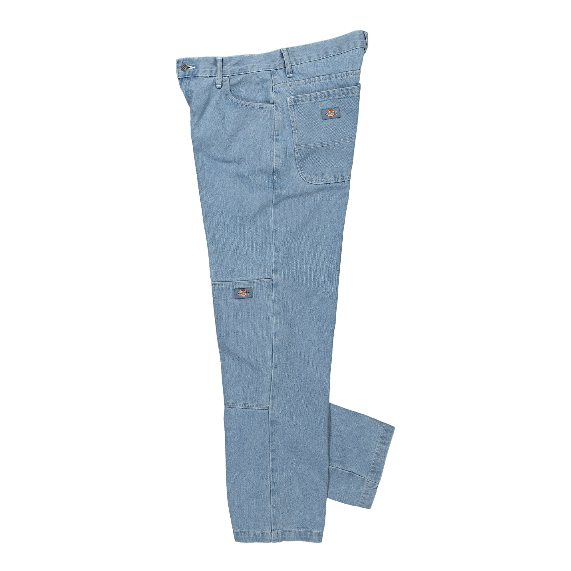 Dickies Double Knee Denim Pant Light Wash Jeans Close-up | Overkill