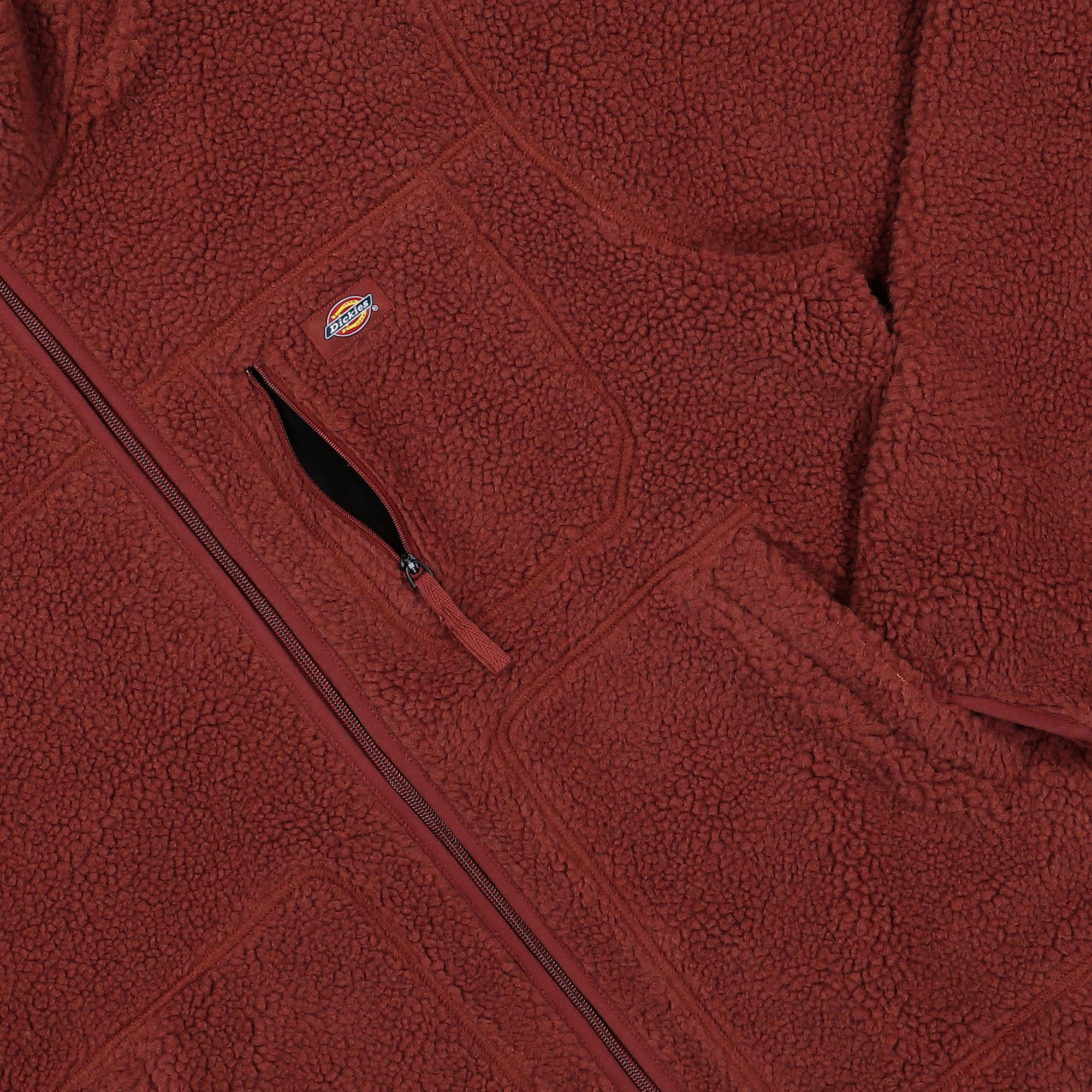 Dickies Mount Hope Fleece Jacket Fired Brick Fleece Jackets Detailfoto | Overkill