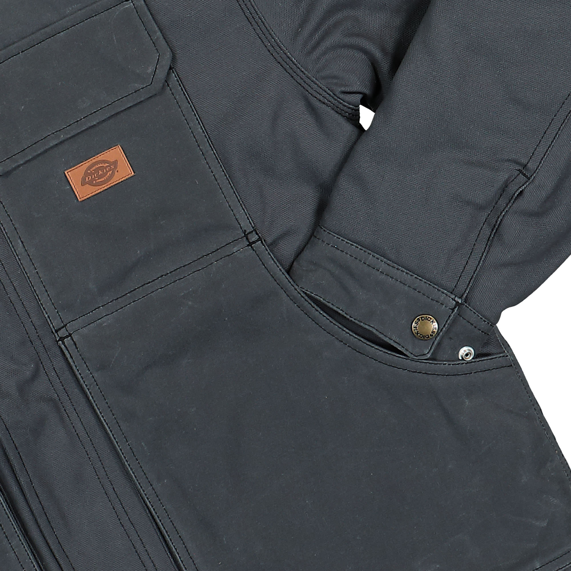 Dickies Lucas Waxed PKT Jacket Charcoal Grey Jackets Detailfoto | Overkill