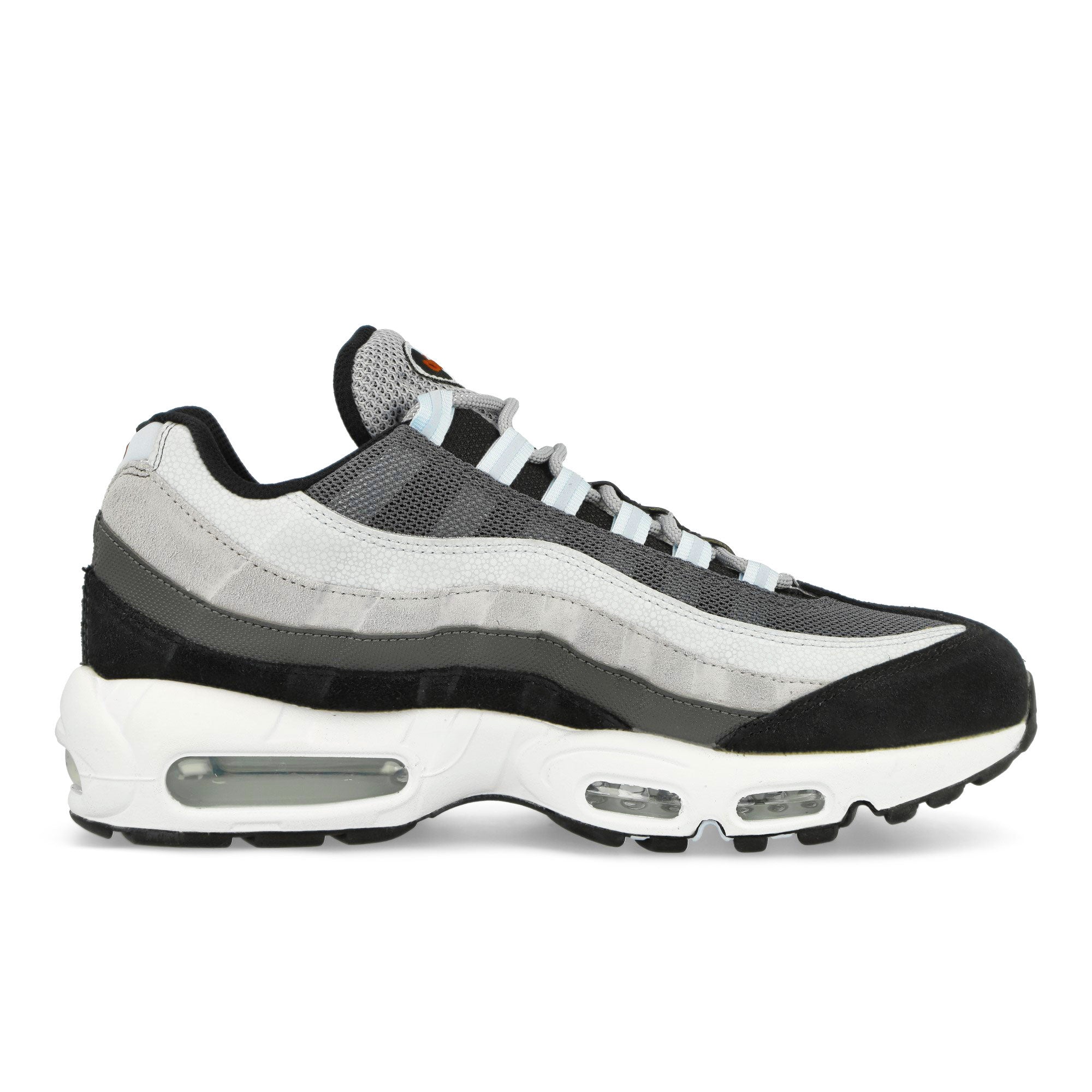 Nike Air Max 95 Wolf Grey / Rugged Orange - Black - Blue Tint Low Top Sneakers  Silhouette | Overkill