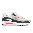 Nike Air Max 90 White / Wolf Grey - Pink Foam - Armory Navy Low Top Sneakers  Silhouette | Overkill
