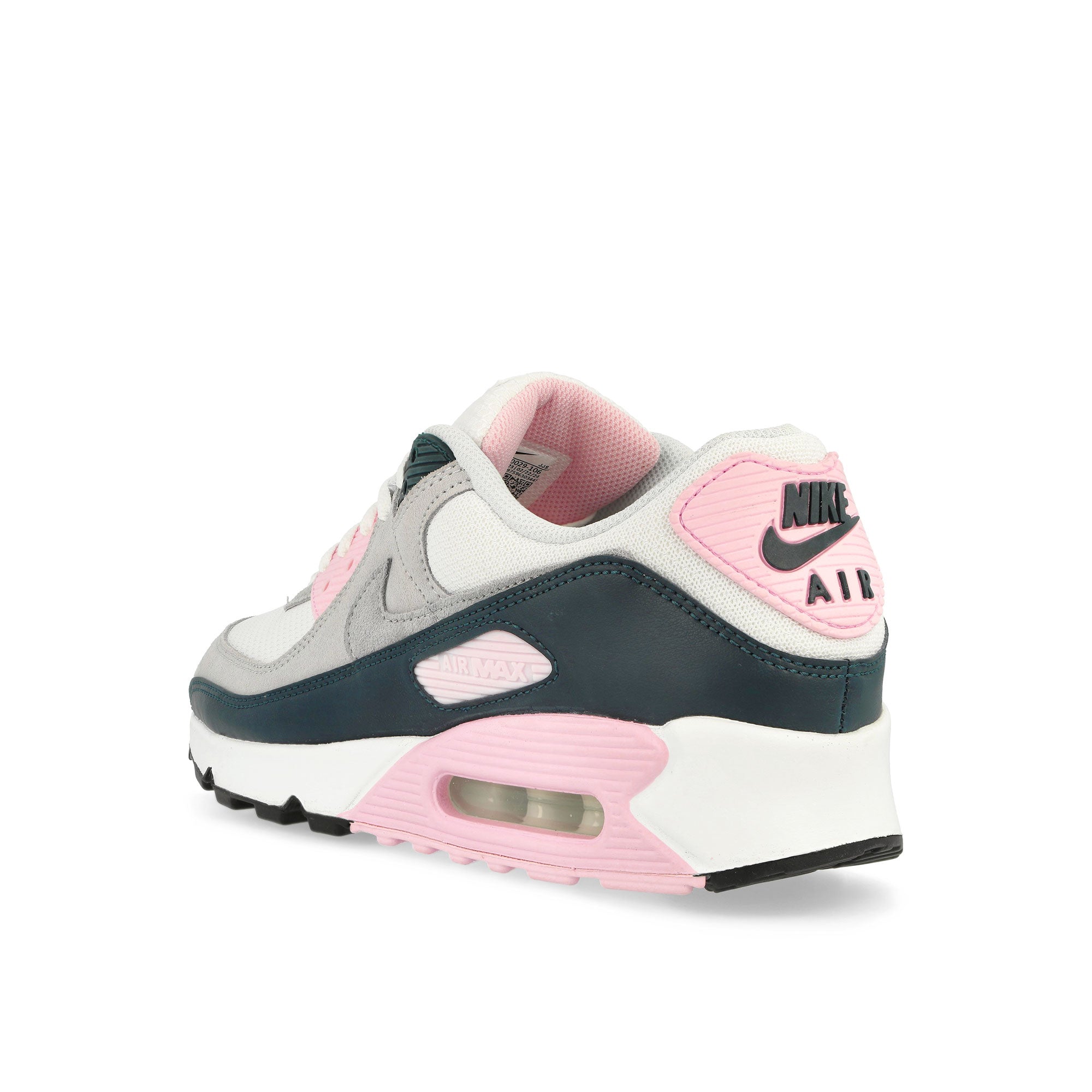 Nike Air Max 90 White / Wolf Grey - Pink Foam - Armory Navy Low Top Sneakers  Material | Overkill