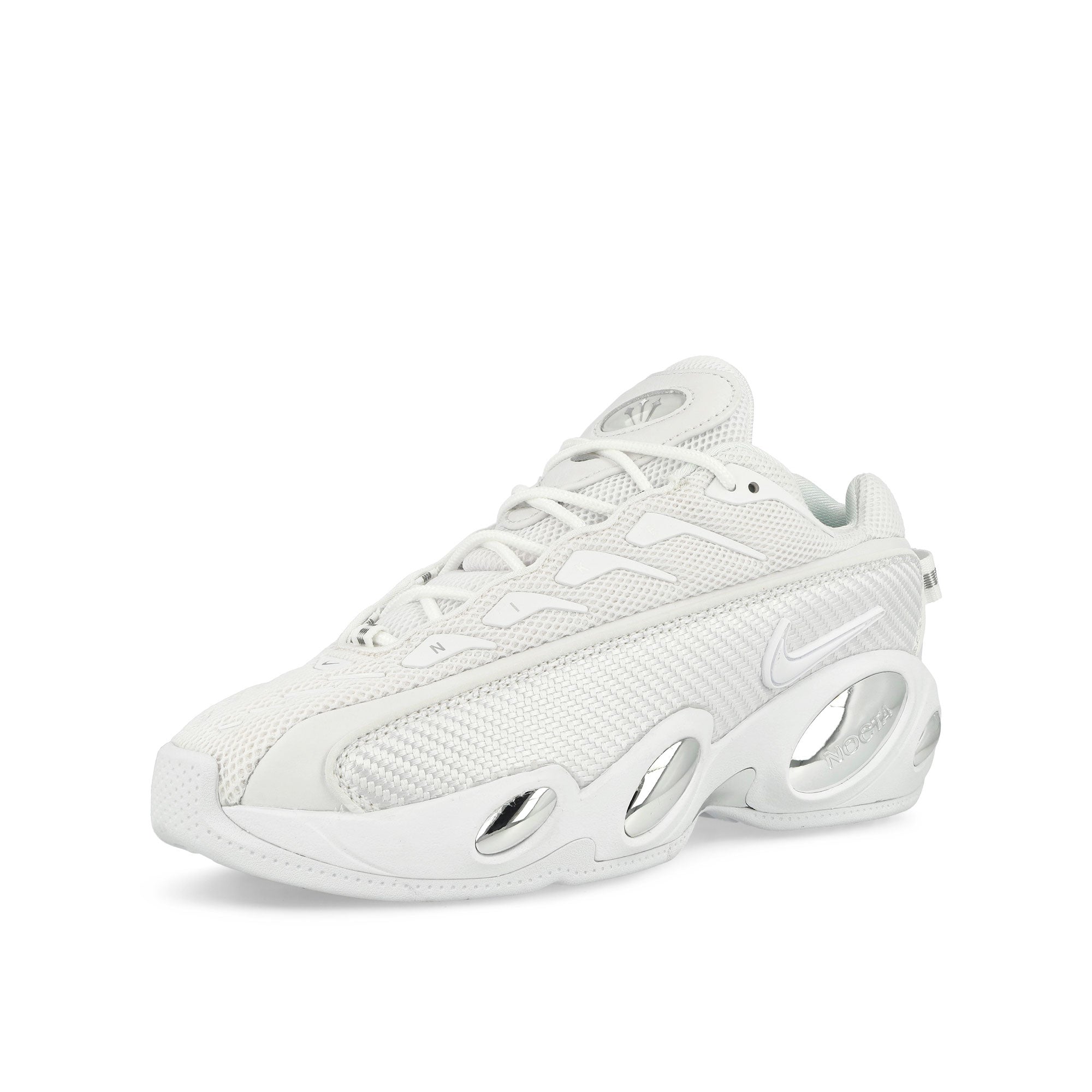 Nike NOCTA x Nike Glide White / White - Chrome - University Gold Sneakers  Close Up | Overkill